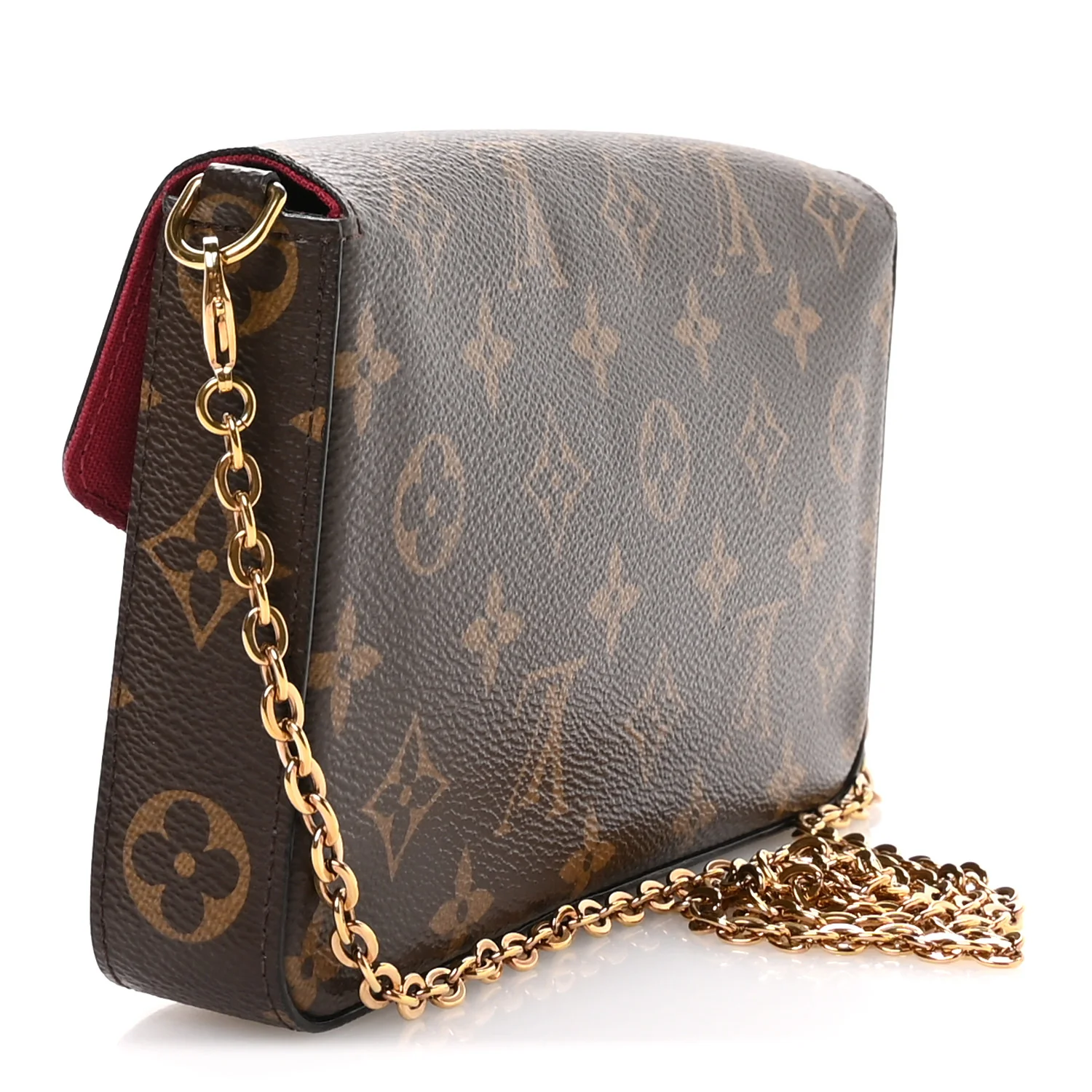 Monogram Pochette Felicie Chain Wallet Fuchsia - Image 4