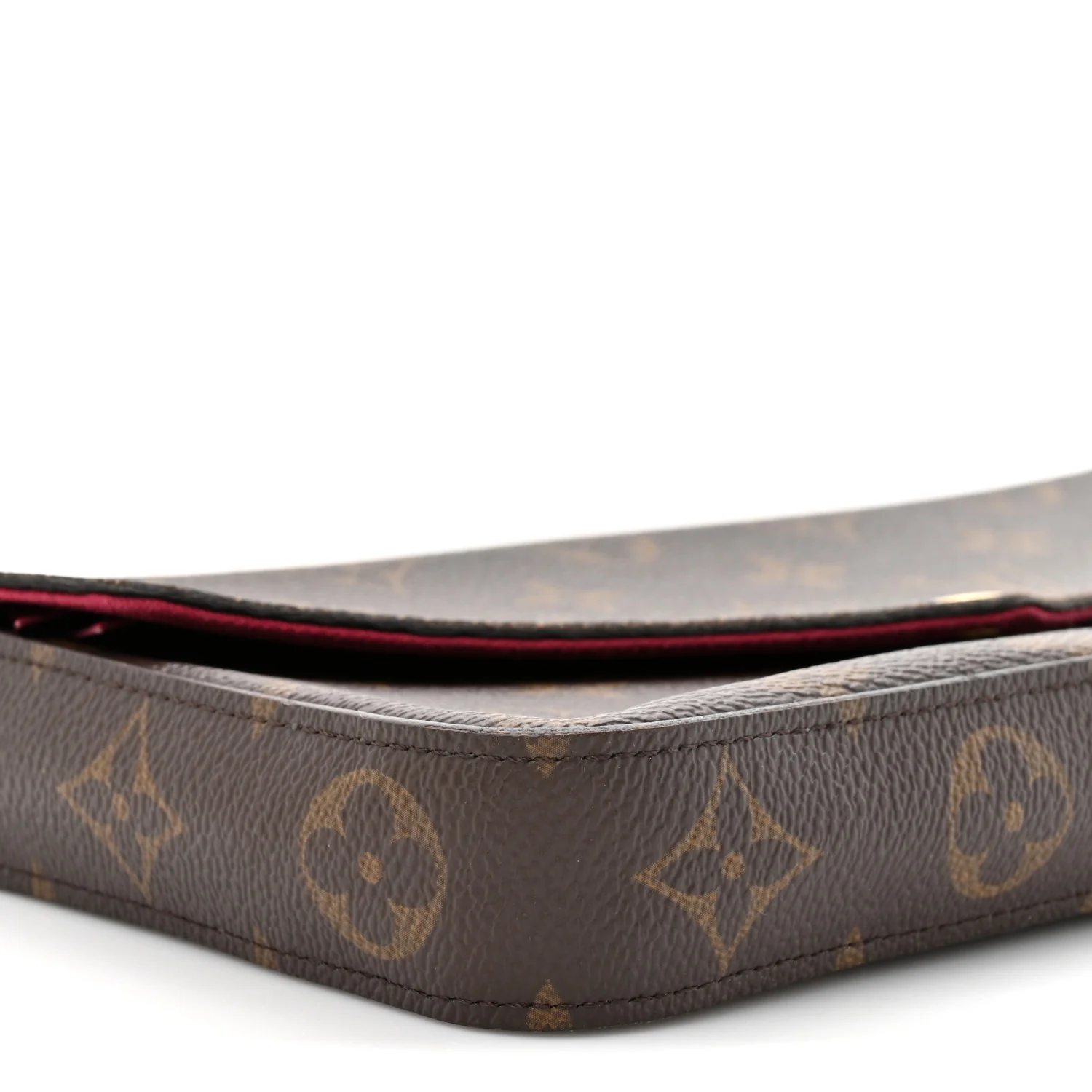 Monogram Pochette Felicie Chain Wallet Fuchsia - Image 12