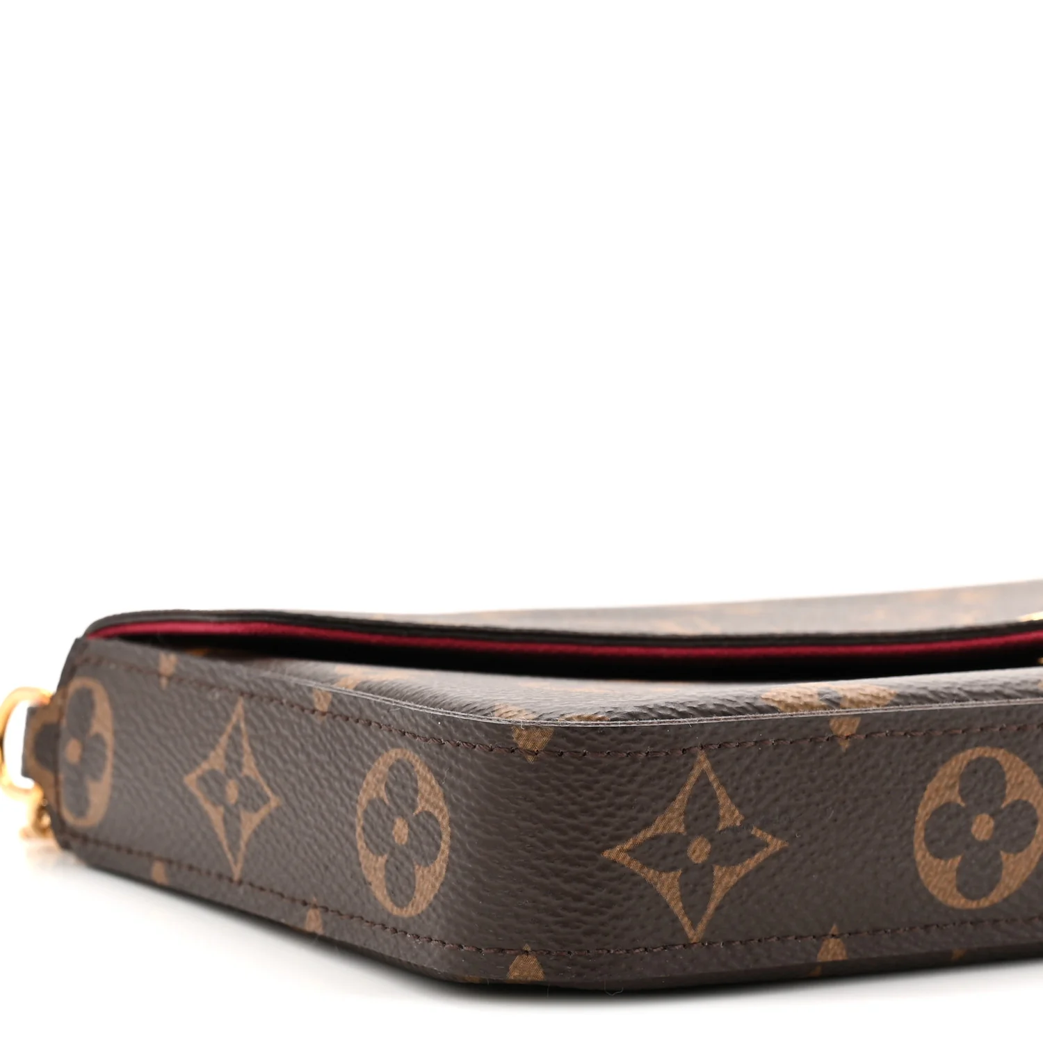 Monogram Pochette Felicie Chain Wallet Fuchsia - Image 10