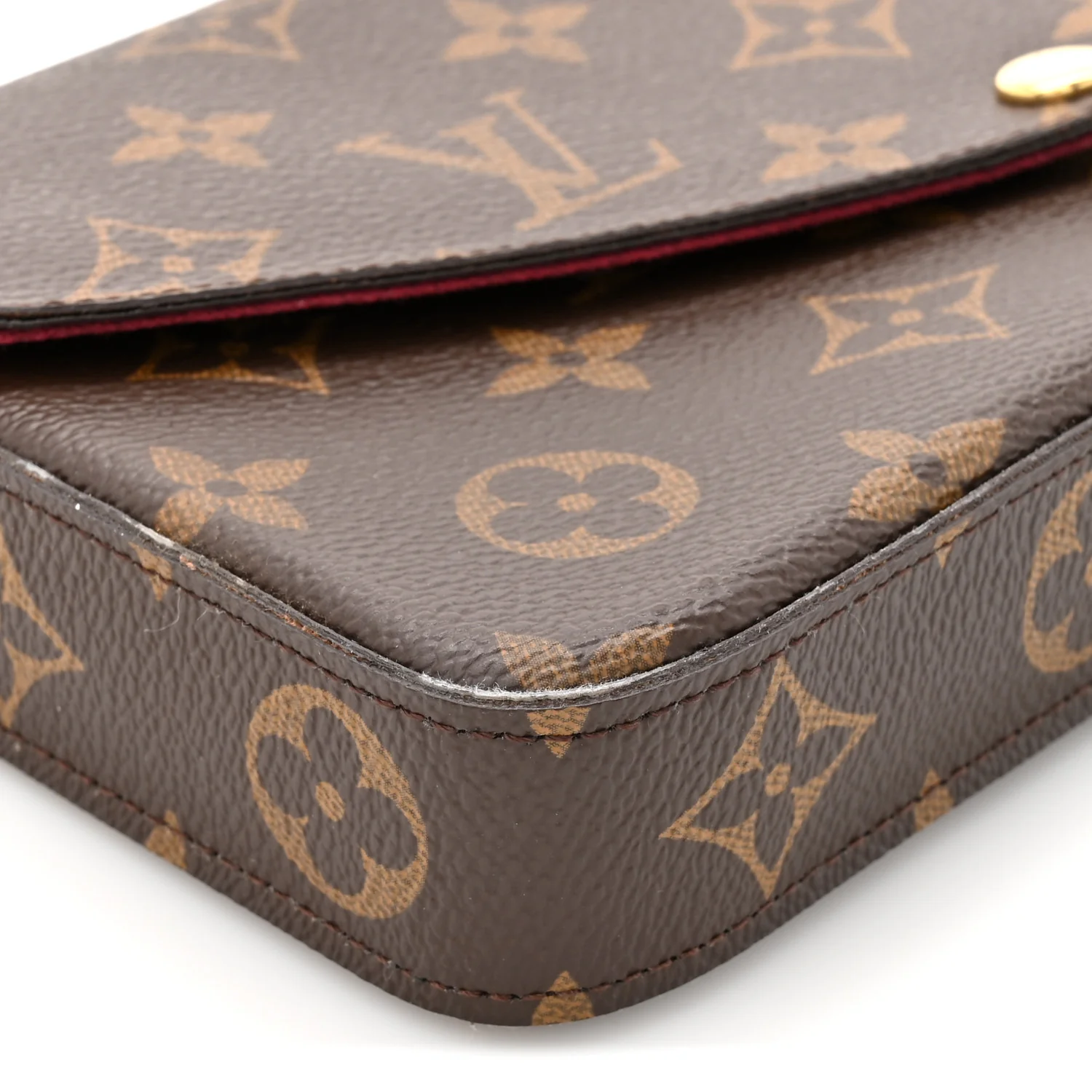 Monogram Pochette Felicie Chain Wallet Fuchsia - Image 12