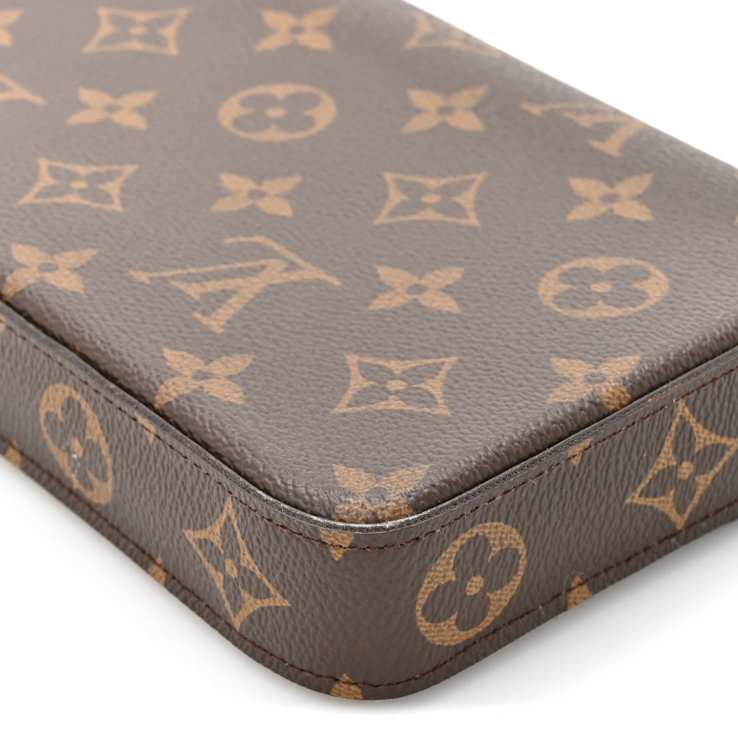 Monogram Pochette Felicie Chain Wallet Fuchsia - Image 14