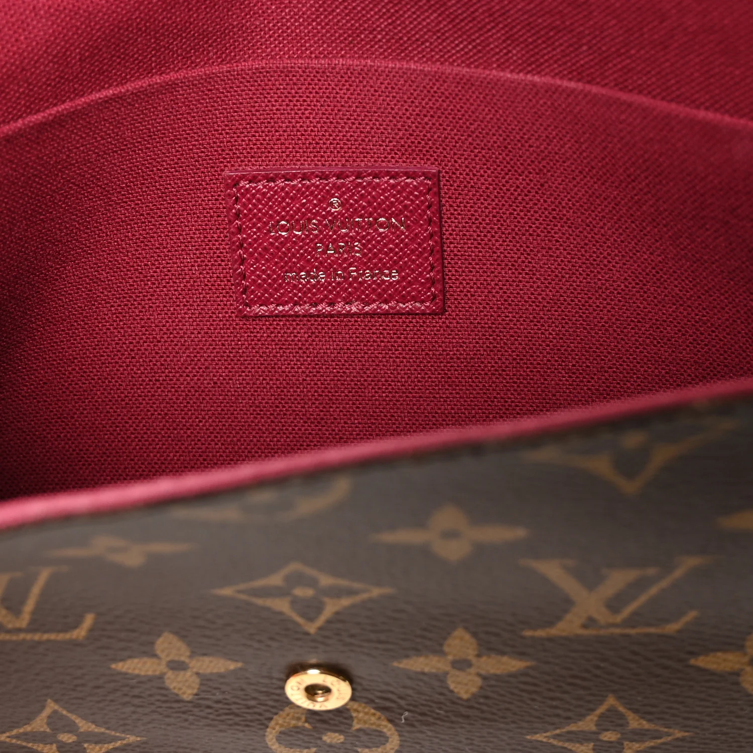 Monogram Pochette Felicie Chain Wallet Fuchsia - Image 7
