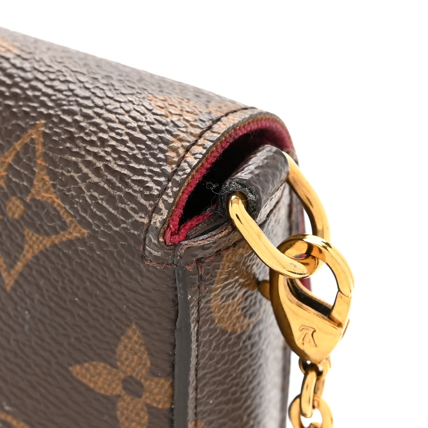 Monogram Pochette Felicie Chain Wallet Fuchsia - Image 44