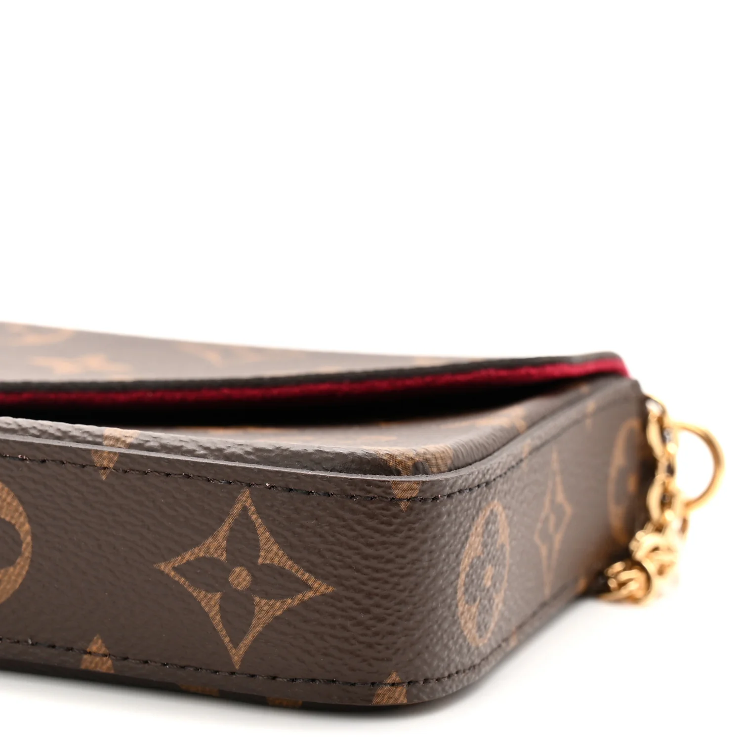 Monogram Pochette Felicie Chain Wallet Fuchsia - Image 19