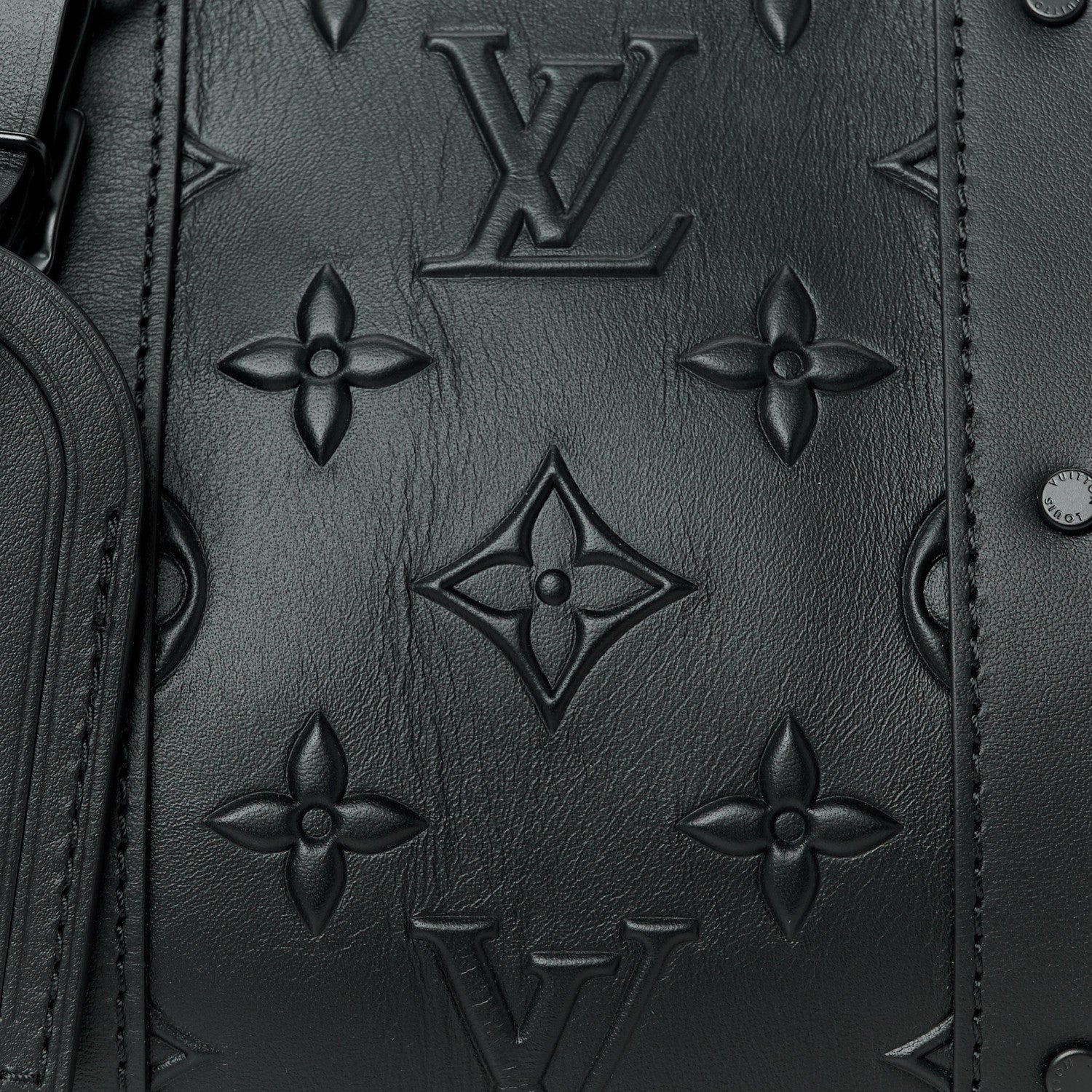 Monogram Seal City Keepall Black - Image 8
