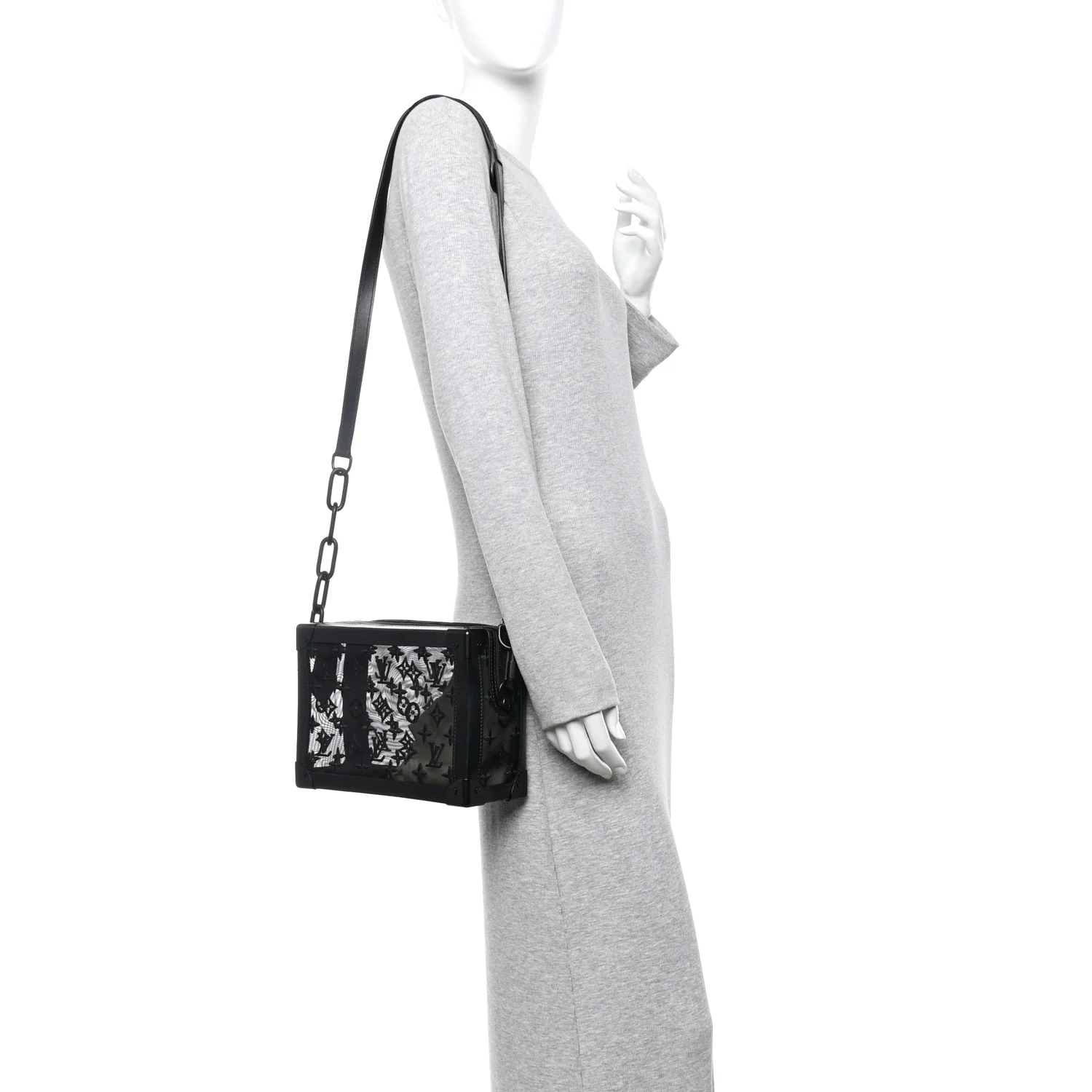 Monogram See Through Soft Trunk Black - Image 2
