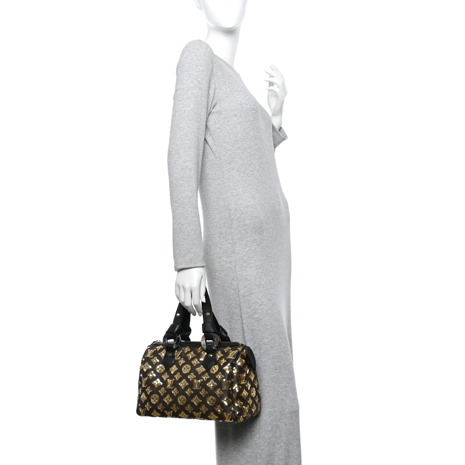 Monogram Sequins Eclipse Speedy 28 Gold - Image 2