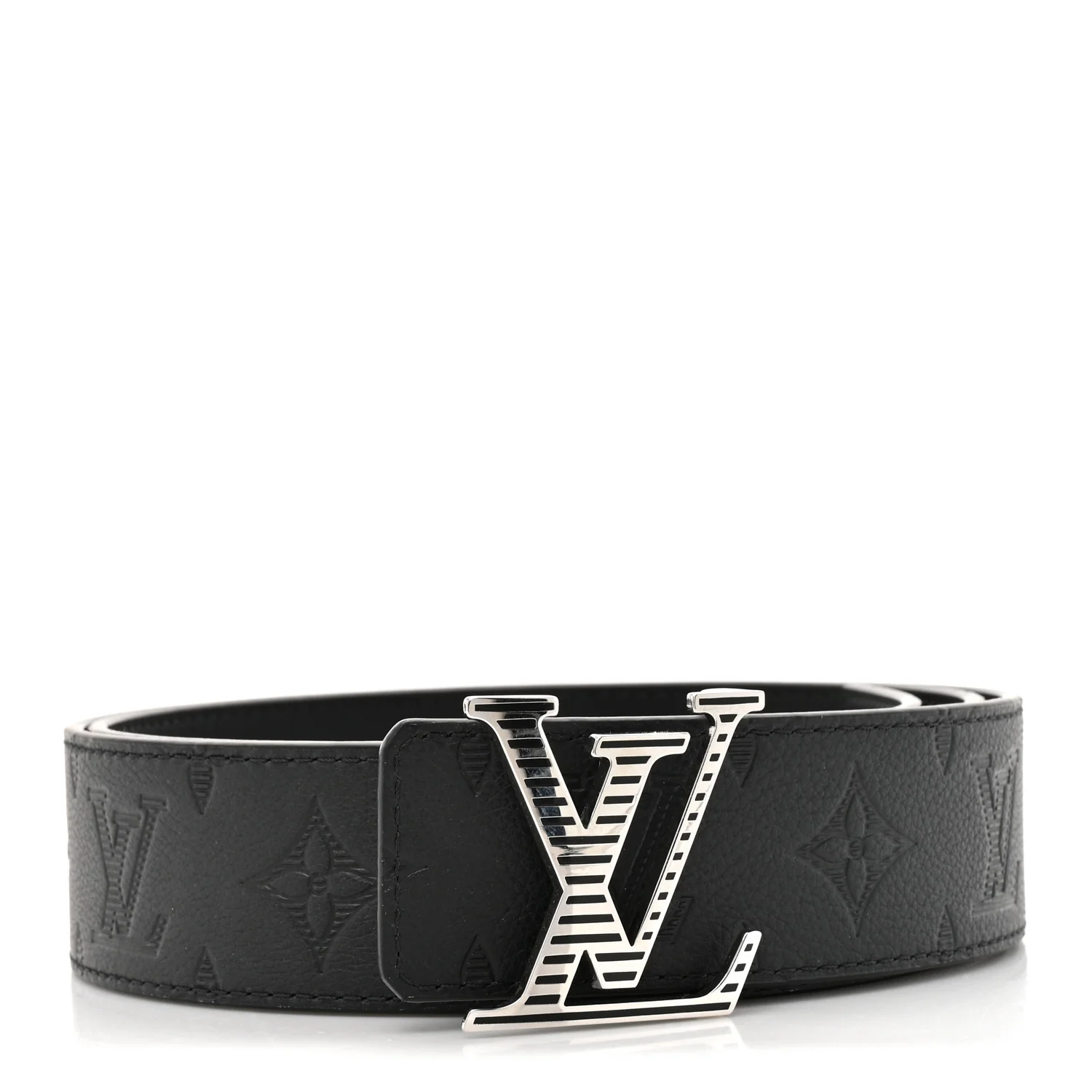 Monogram Shadow 40mm LV Shadow Reversible Belt Black