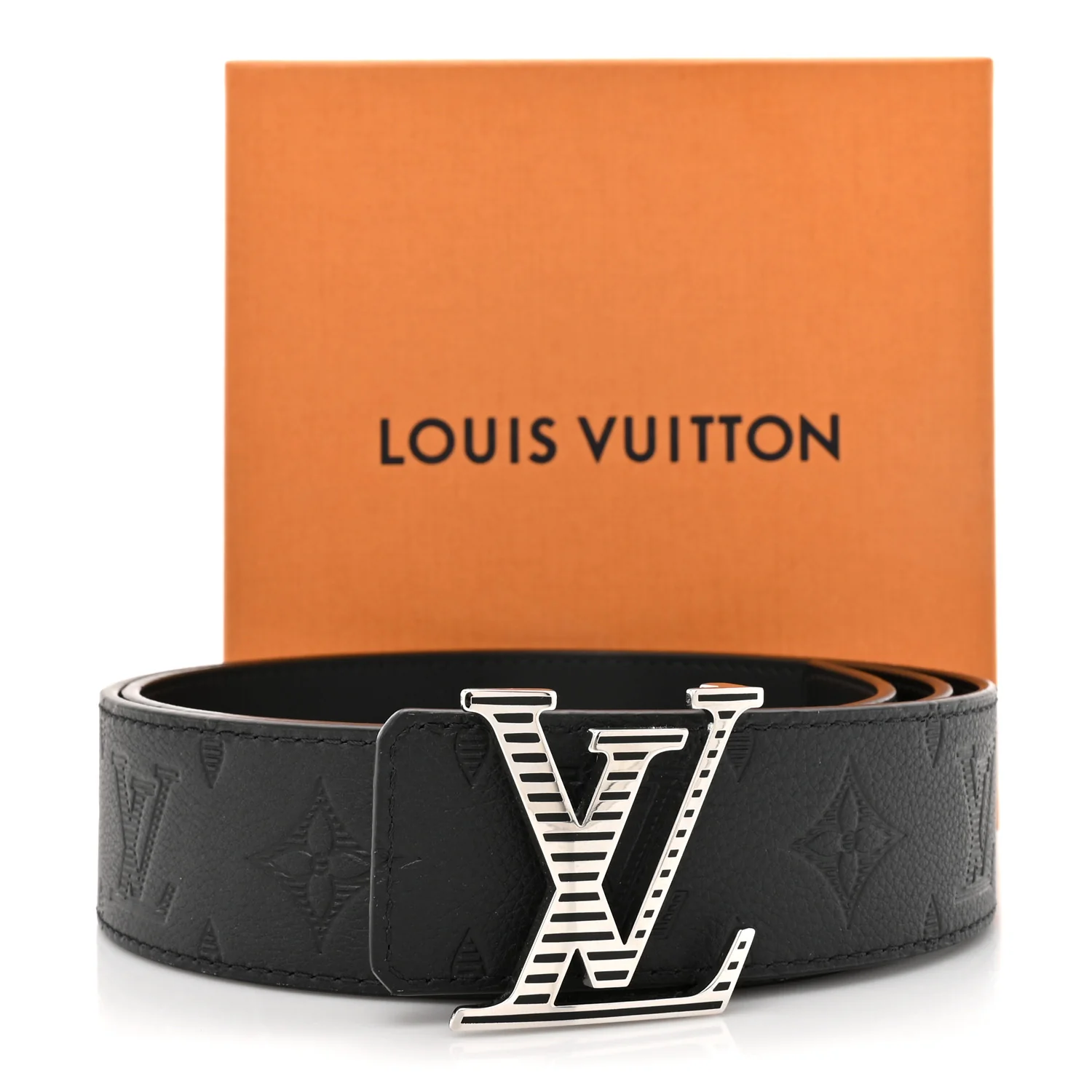 Monogram Shadow 40mm LV Shadow Reversible Belt Black - Image 5