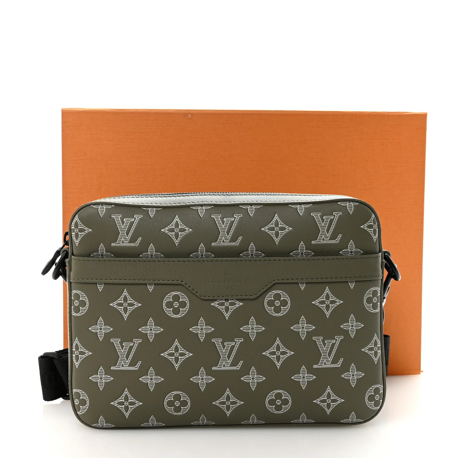 Monogram Shadow G65 Trio Messenger Olive Green - Image 11