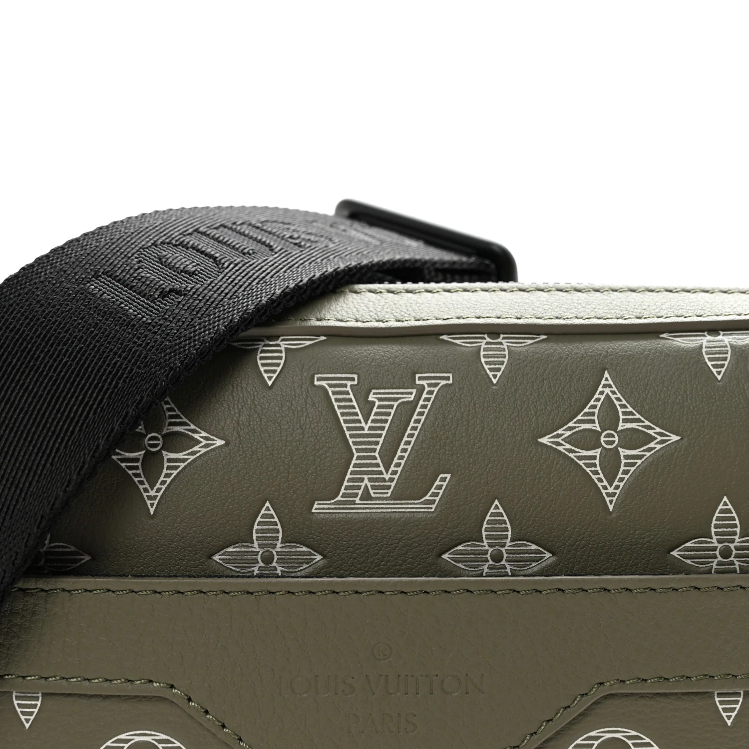 Monogram Shadow G65 Trio Messenger Olive Green - Image 8