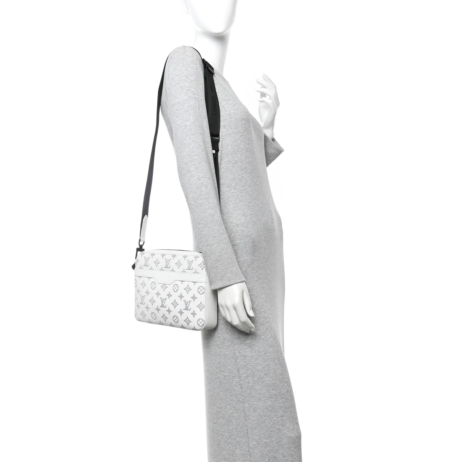 Monogram Shadow G65 Trio Messenger White - Image 2