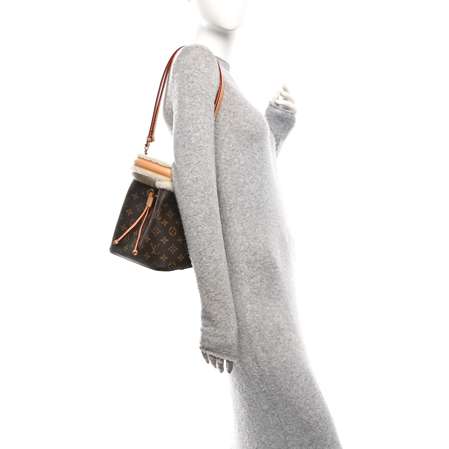 Monogram Shearling Cozygram Neonoe BB - Image 2