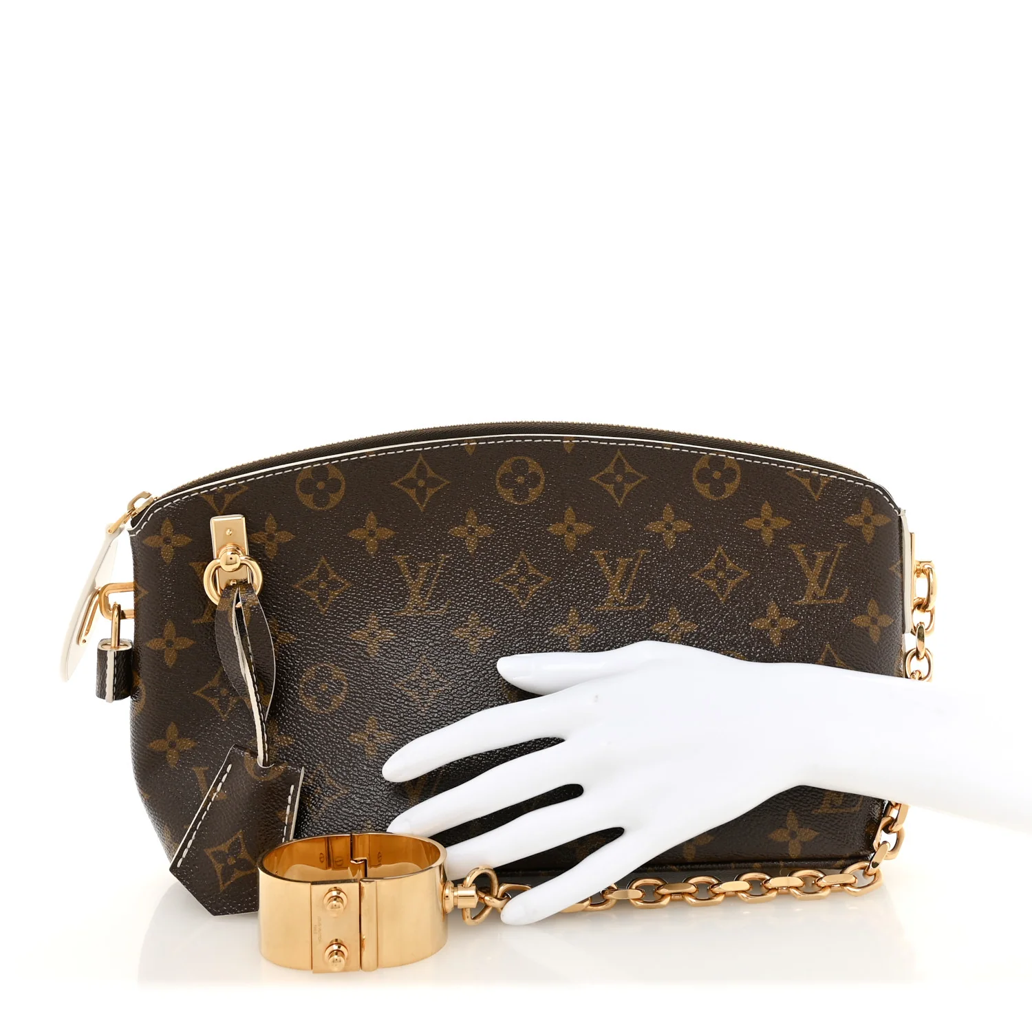 Monogram Shine Fetish Lockit Clutch - Image 2