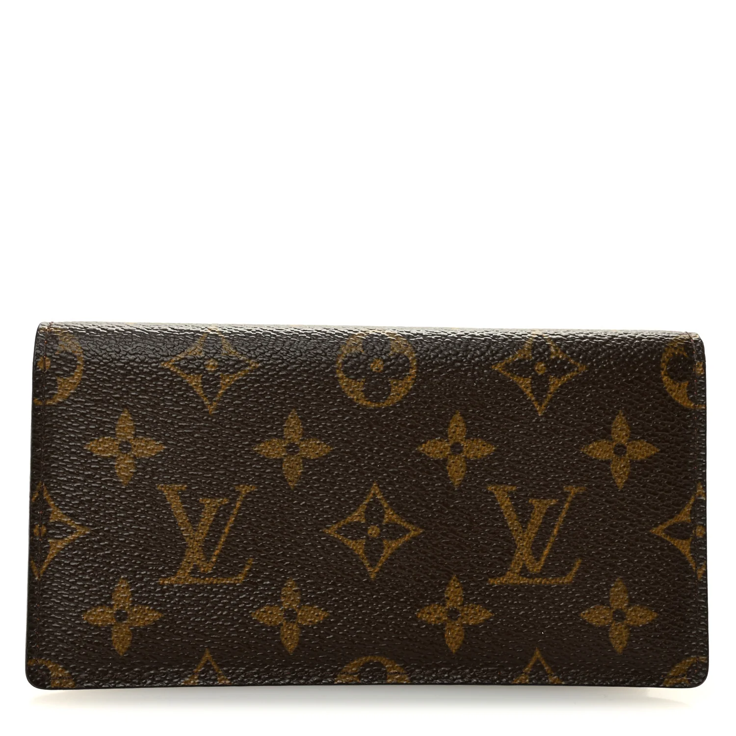 Monogram Simple Checkbook Holder Wallet Cover