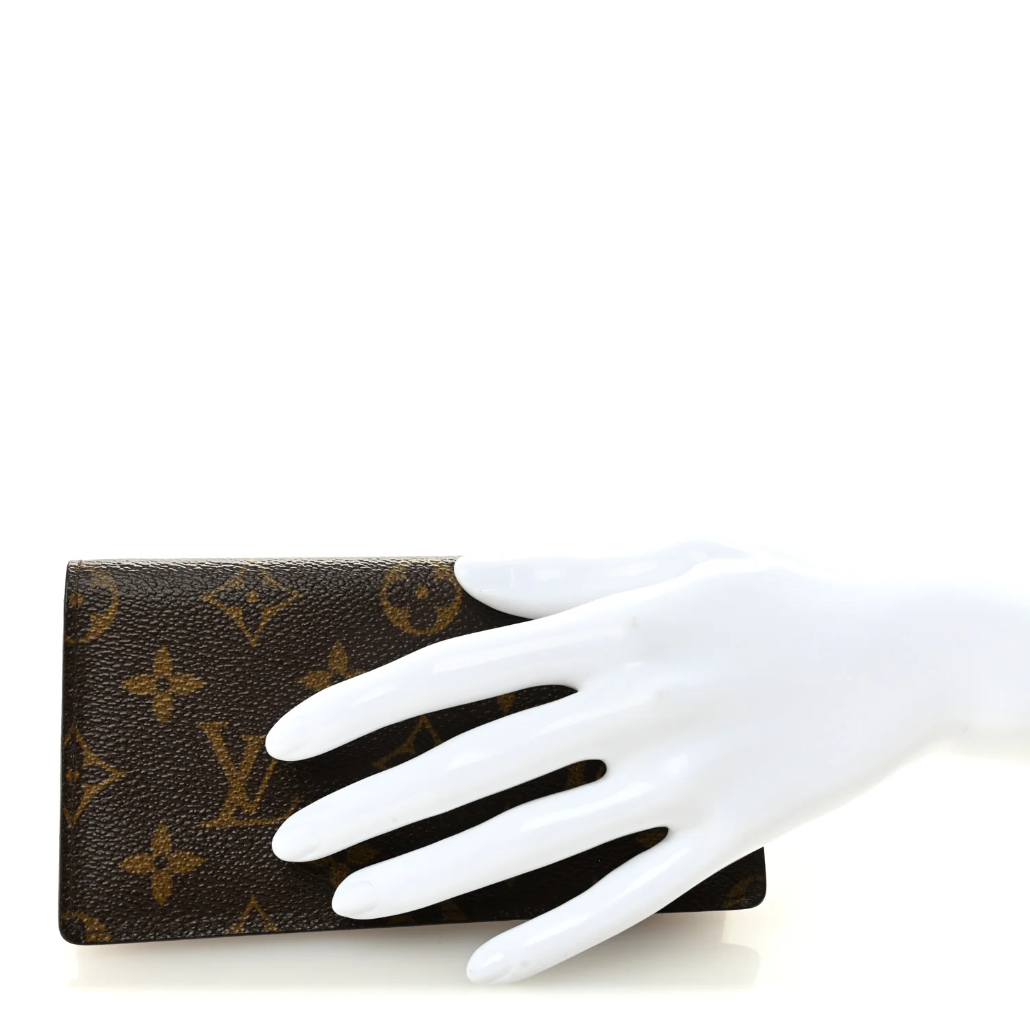 Monogram Simple Checkbook Holder Wallet Cover - Image 2