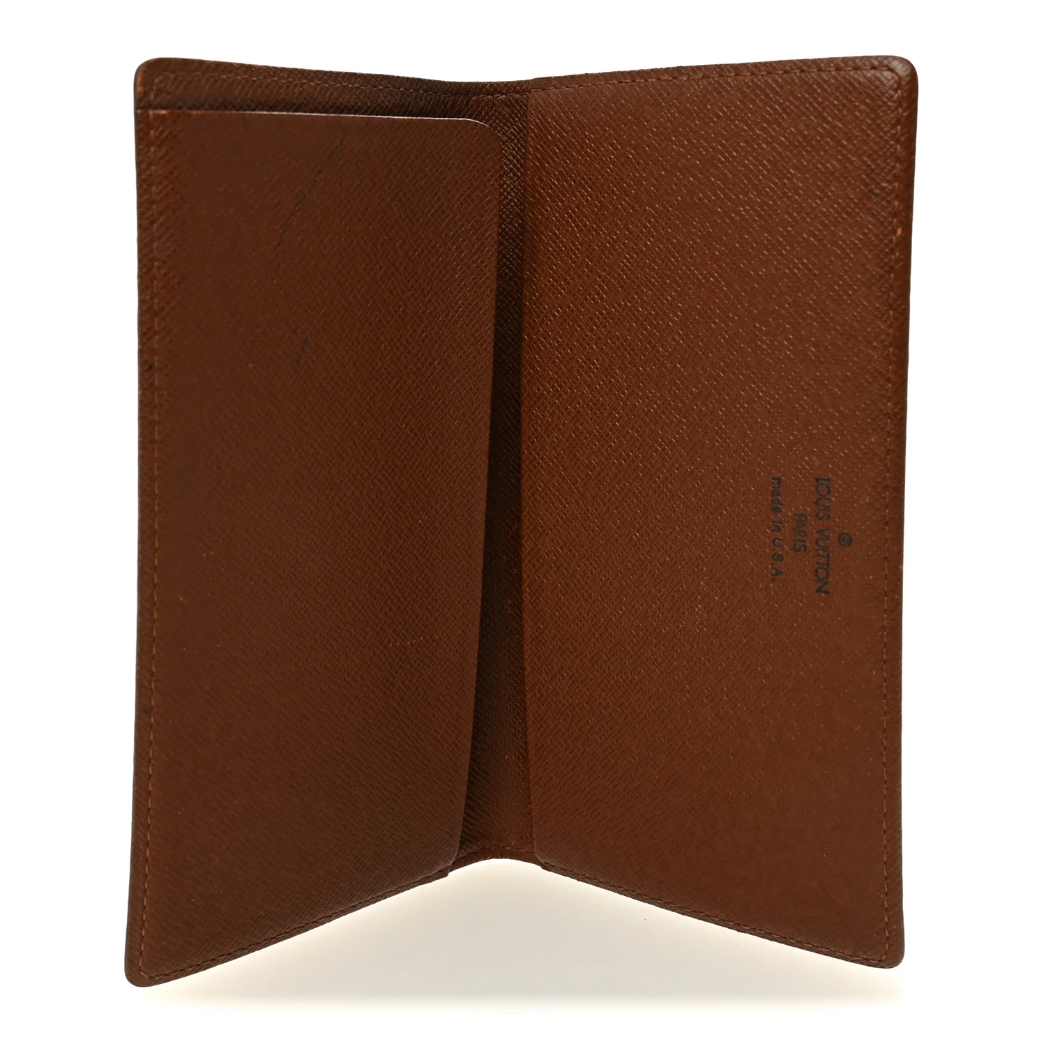 Monogram Simple Checkbook Holder Wallet Cover - Image 5