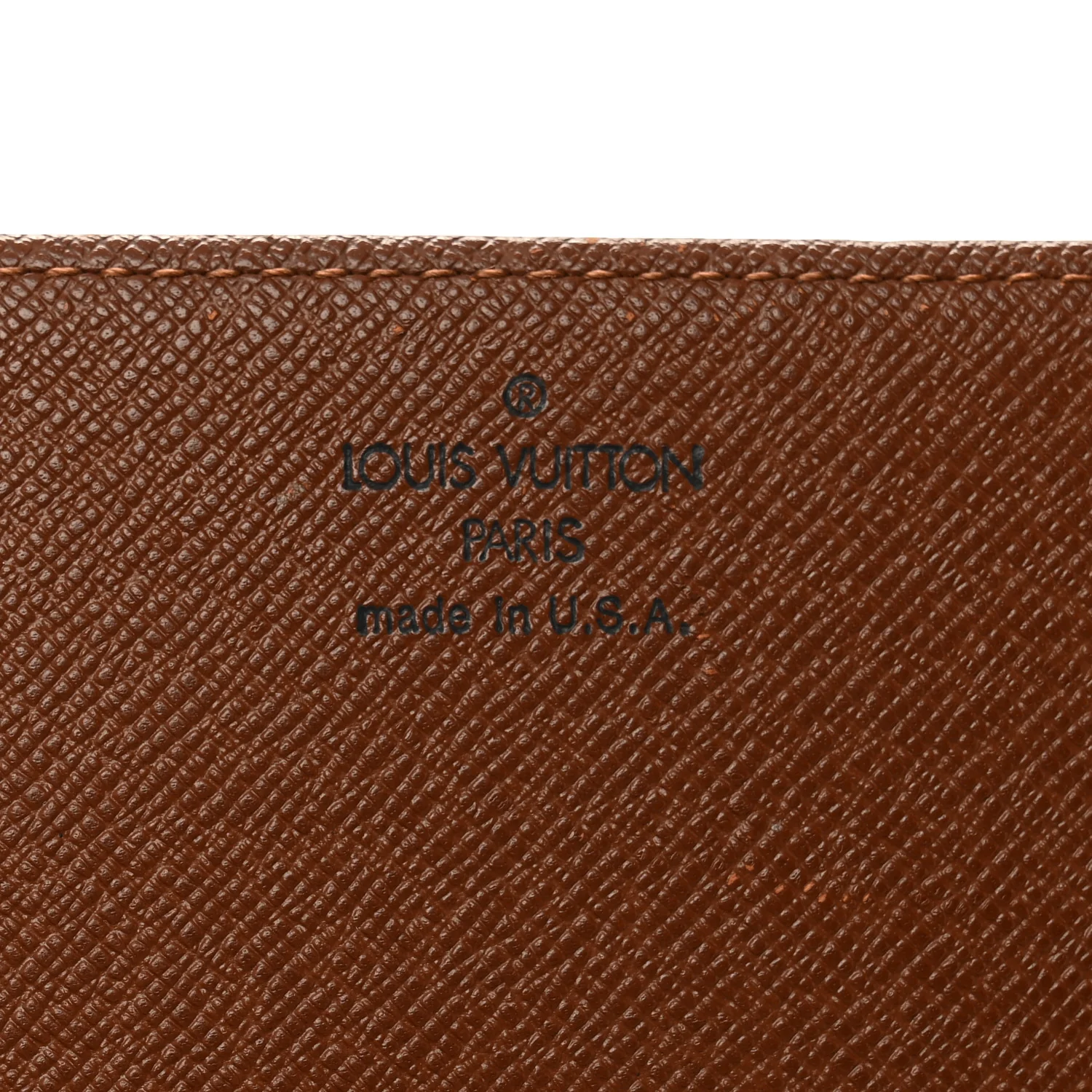 Monogram Simple Checkbook Holder Wallet Cover - Image 6