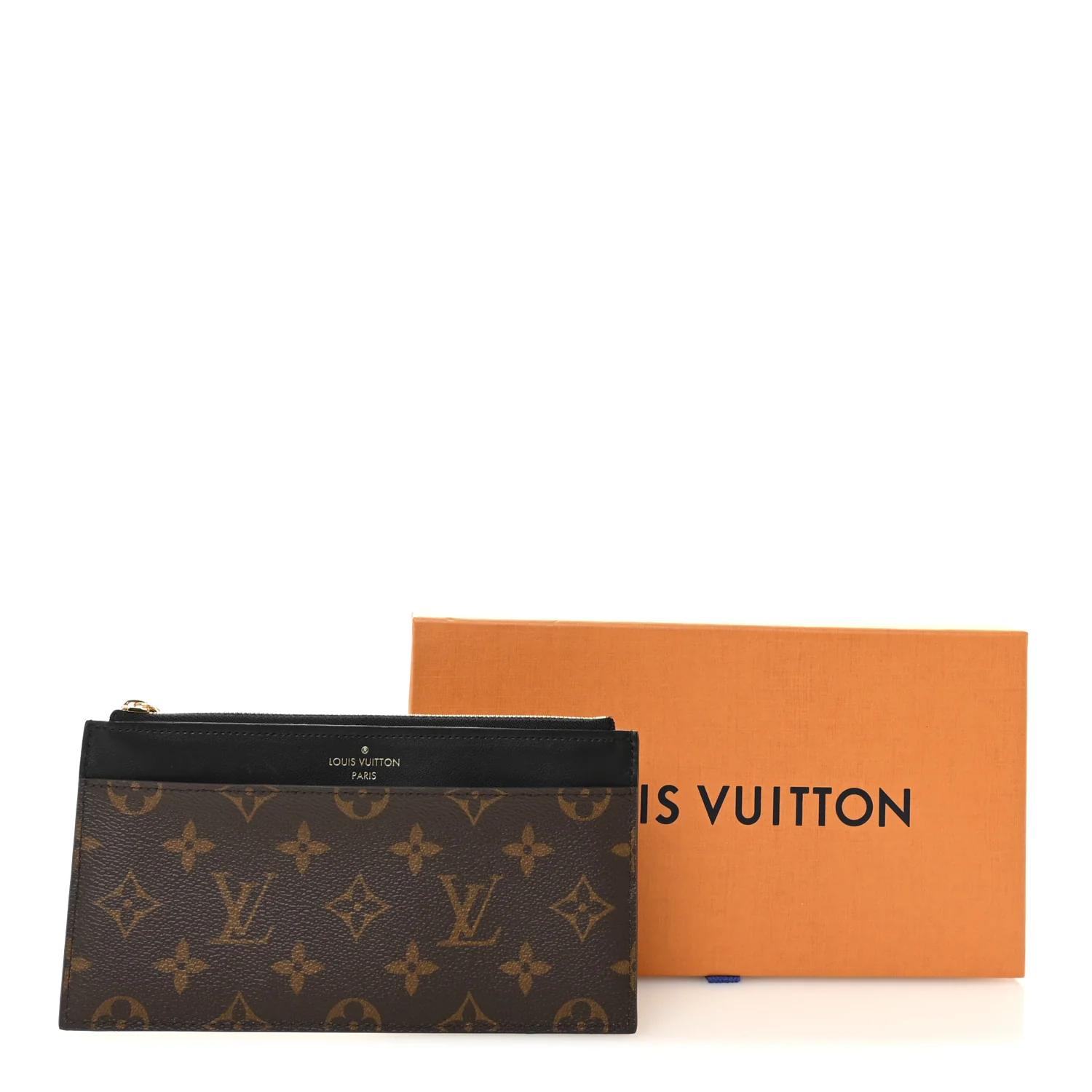 Monogram Slim Purse Black - Image 7