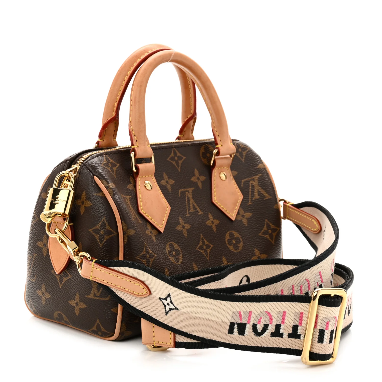 Monogram Speedy Bandouliere 20 Black - Image 3