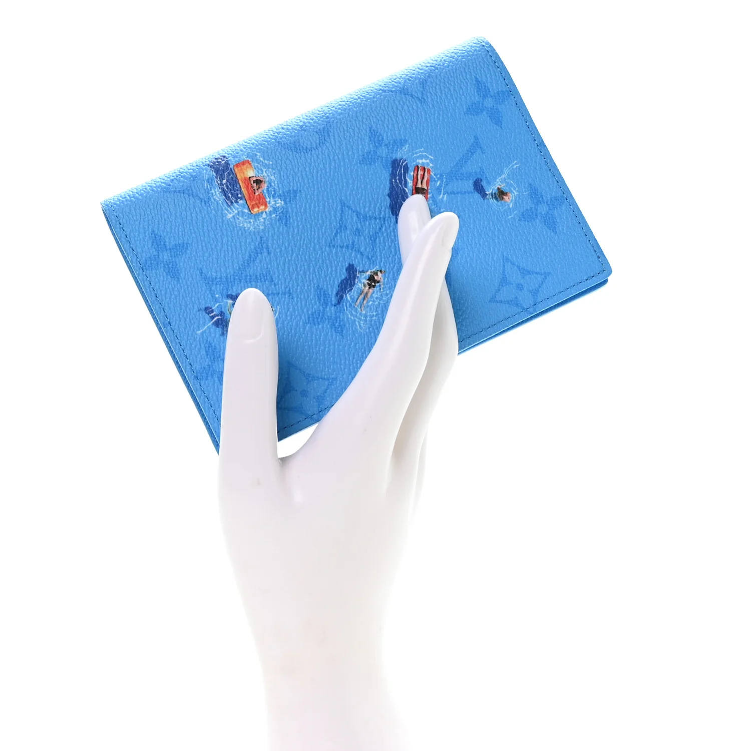 Monogram Sports Passport Cover Pool Blue - Image 2
