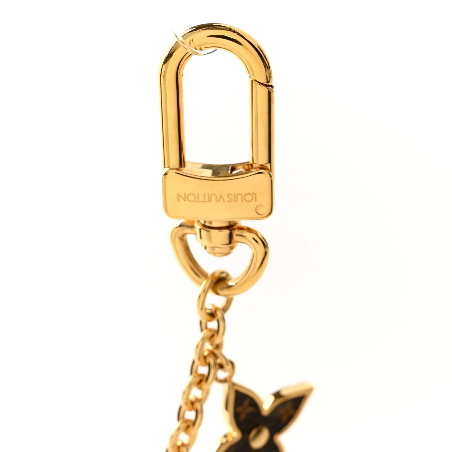 Monogram Spring Street Bag Charm Key Holder Gold - Image 3