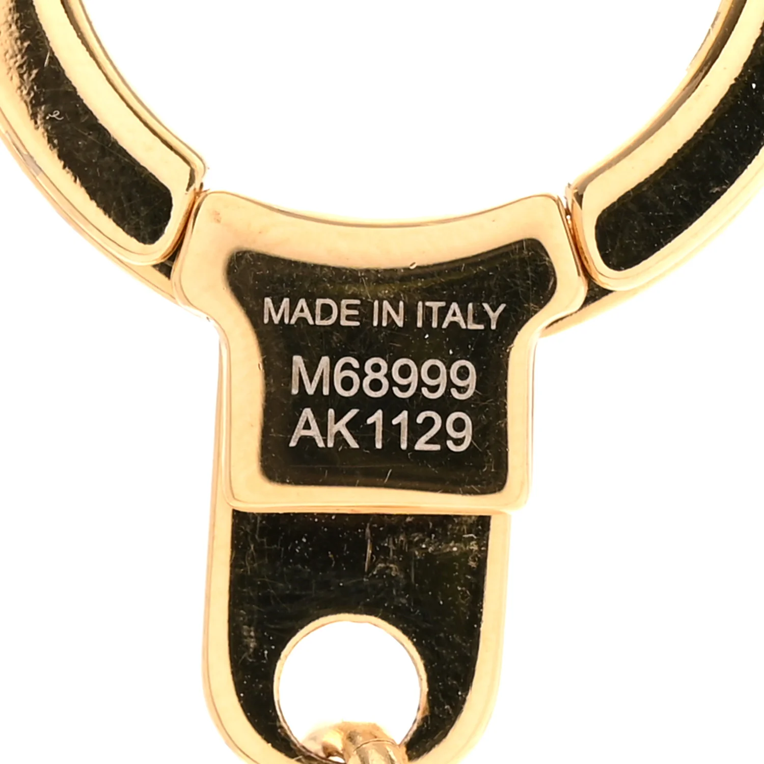 Monogram Spring Street Bag Charm Key Holder Gold - Image 4