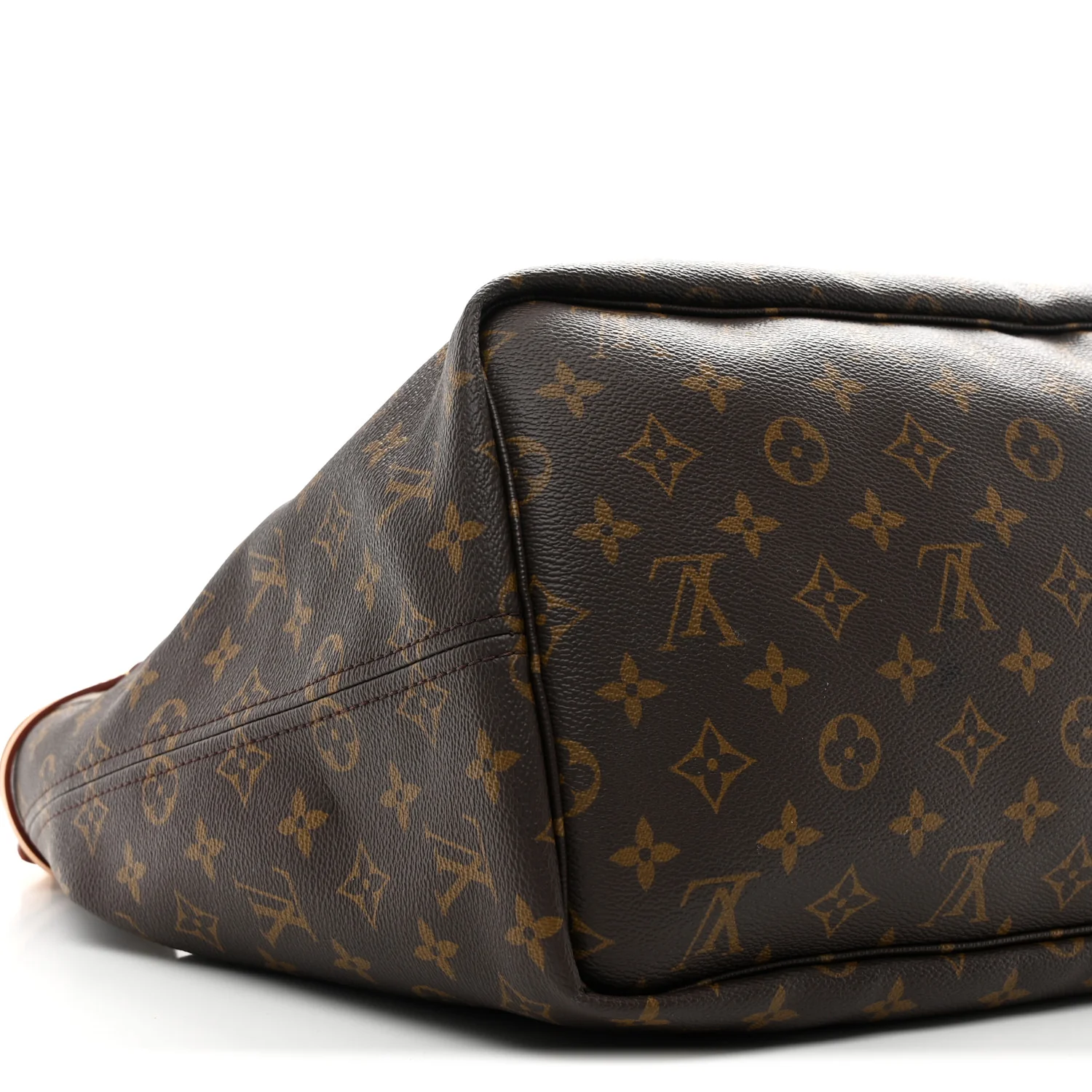 Monogram Stamped Inside Out Neverfull Bandouliere GM Beige - Image 12