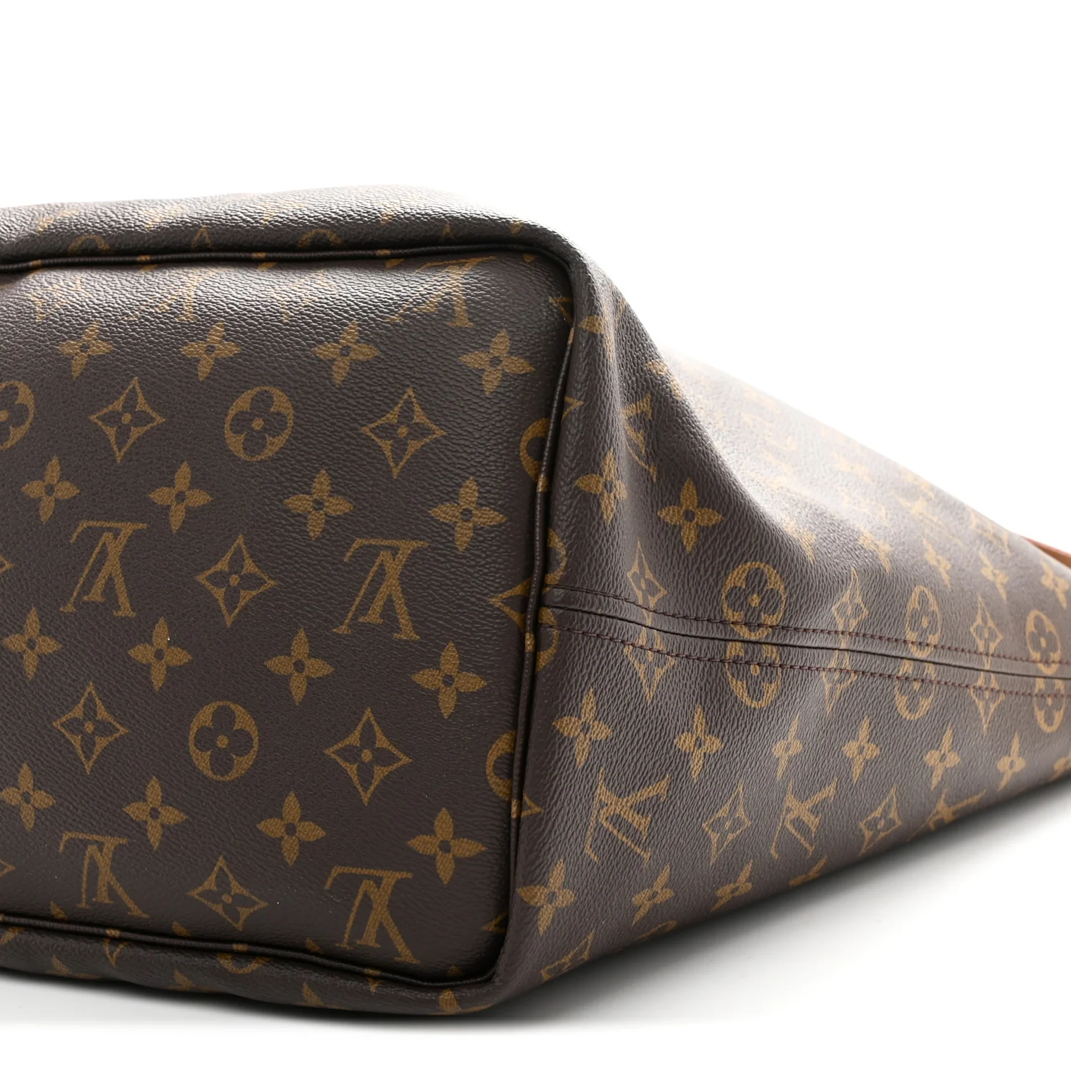 Monogram Stamped Inside Out Neverfull Bandouliere GM Beige - Image 14