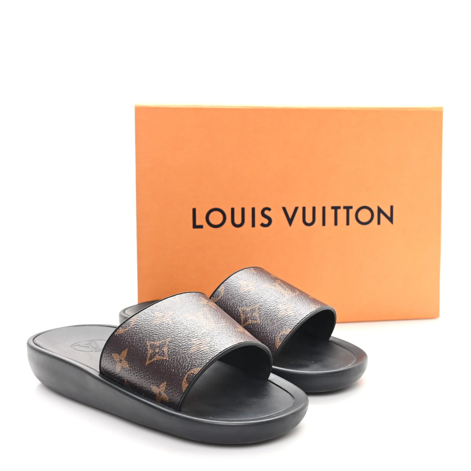 Monogram Sunbath Slide Sandals 38 - Image 9