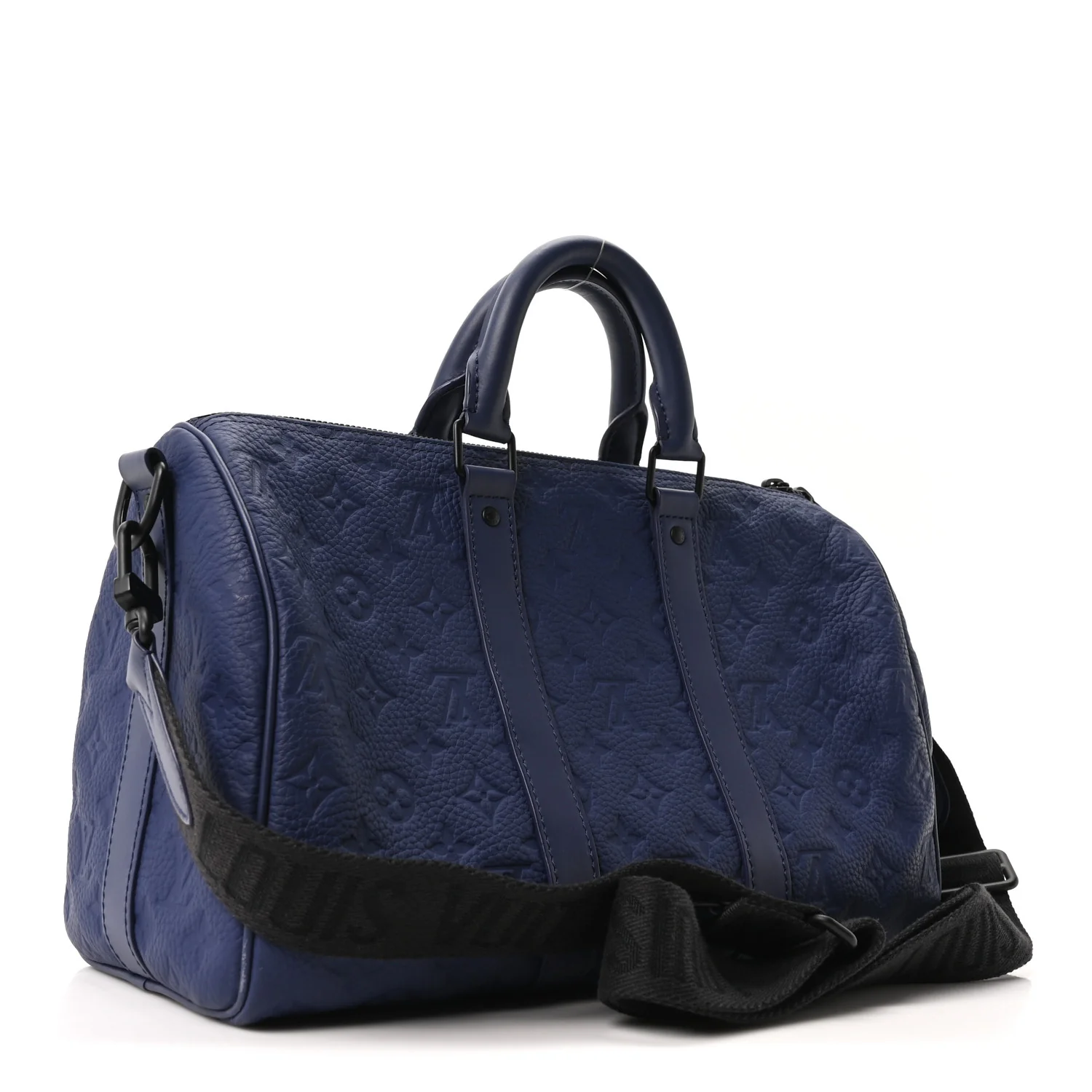 Monogram Taurillon Keepall Bandouliere 35 Blue - Image 3