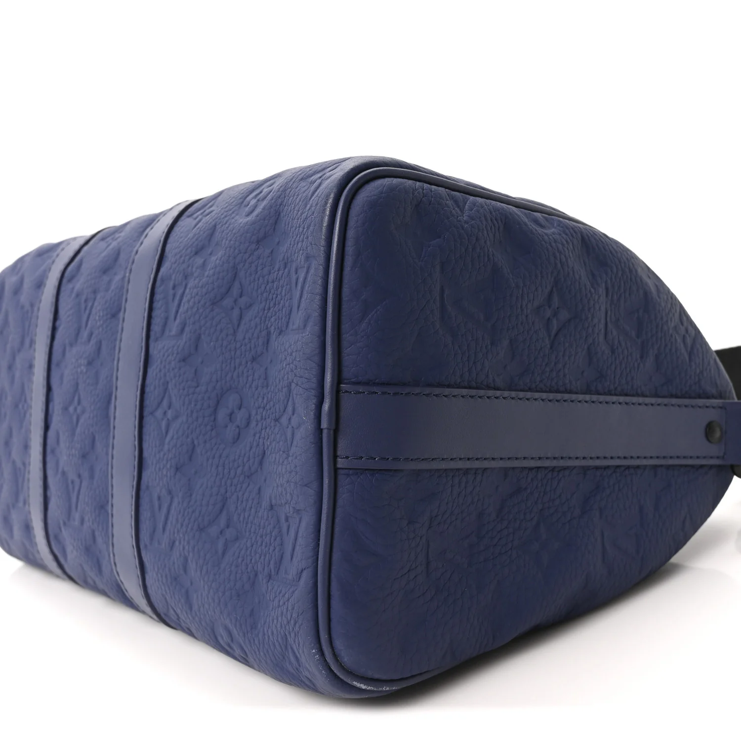 Monogram Taurillon Keepall Bandouliere 35 Blue - Image 9