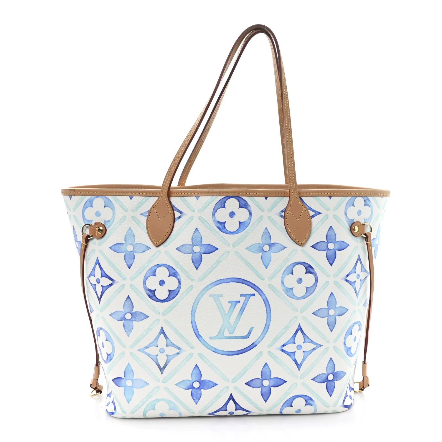 Monogram Tiles By The Pool 2.0 Neverfull MM Lagoon Blue