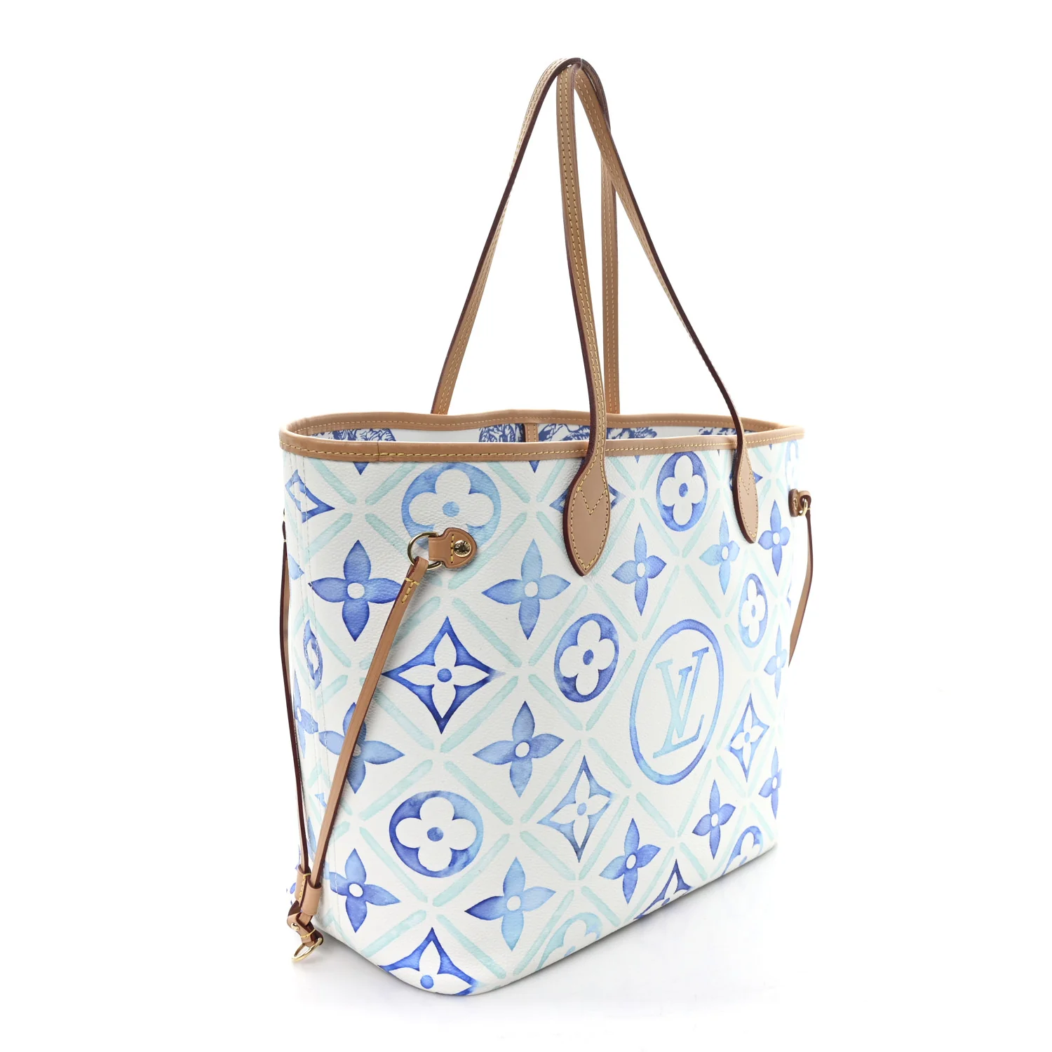 Monogram Tiles By The Pool 2.0 Neverfull MM Lagoon Blue - Image 4