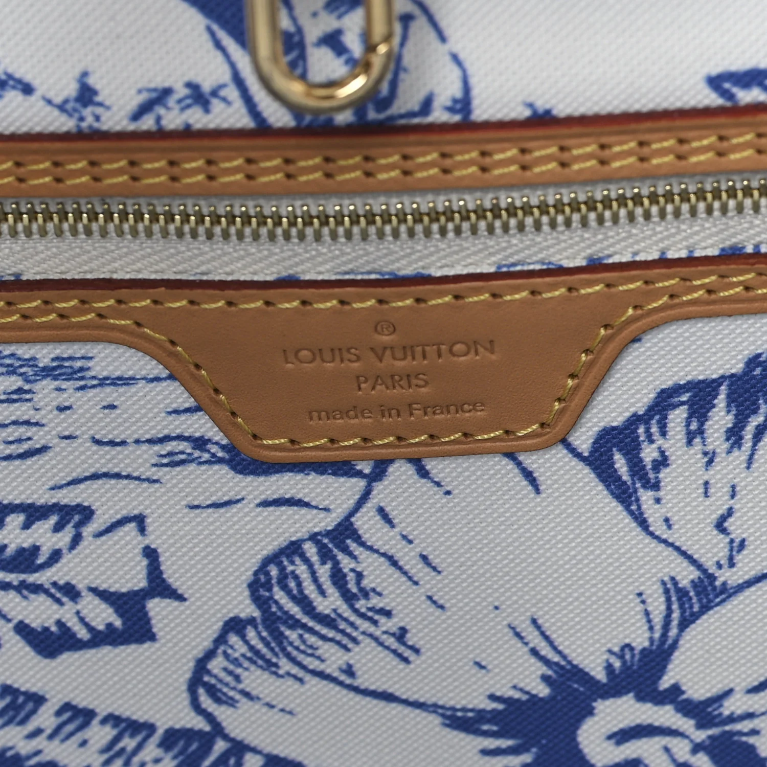 Monogram Tiles By The Pool 2.0 Neverfull MM Lagoon Blue - Image 7