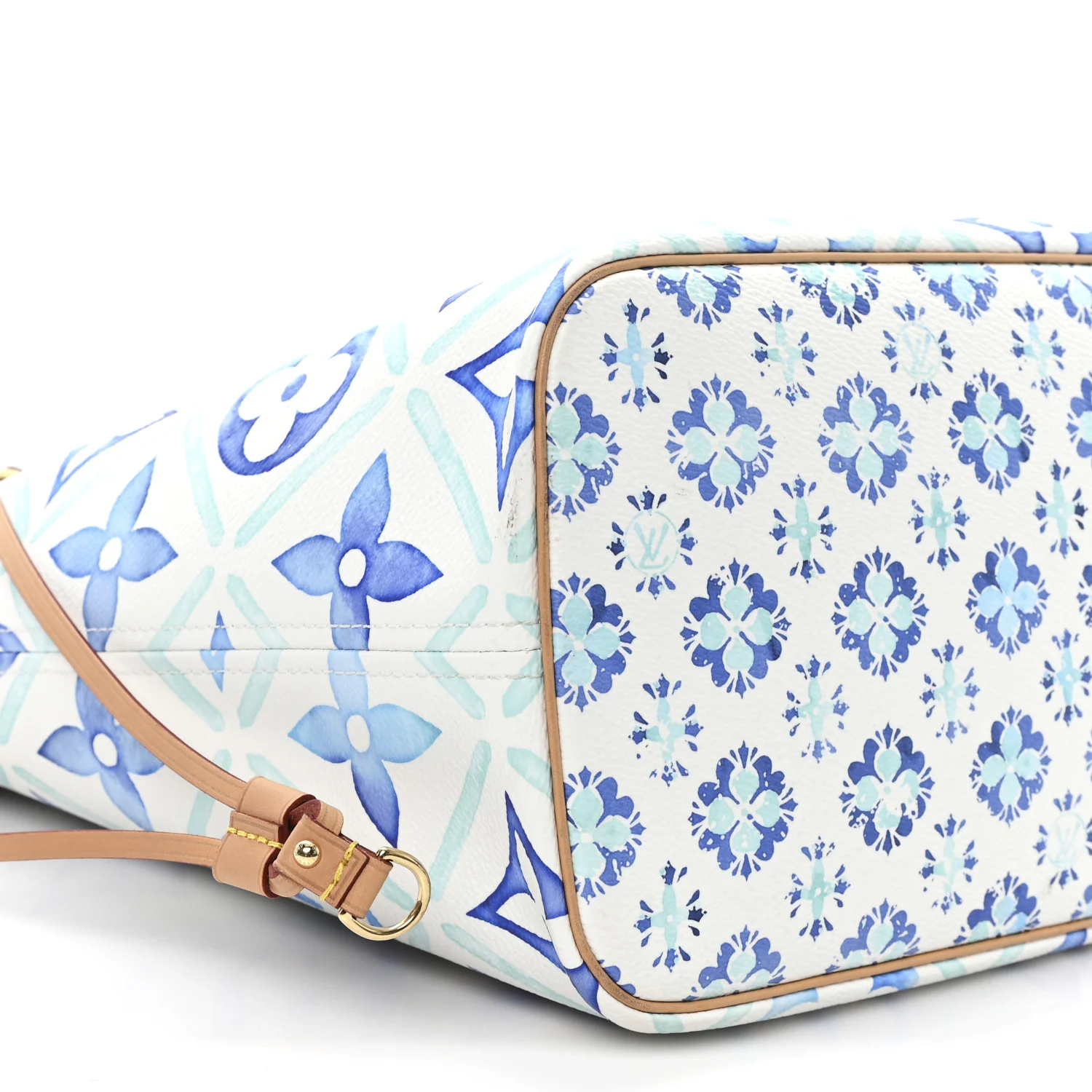 Monogram Tiles By The Pool 2.0 Neverfull MM Lagoon Blue - Image 9
