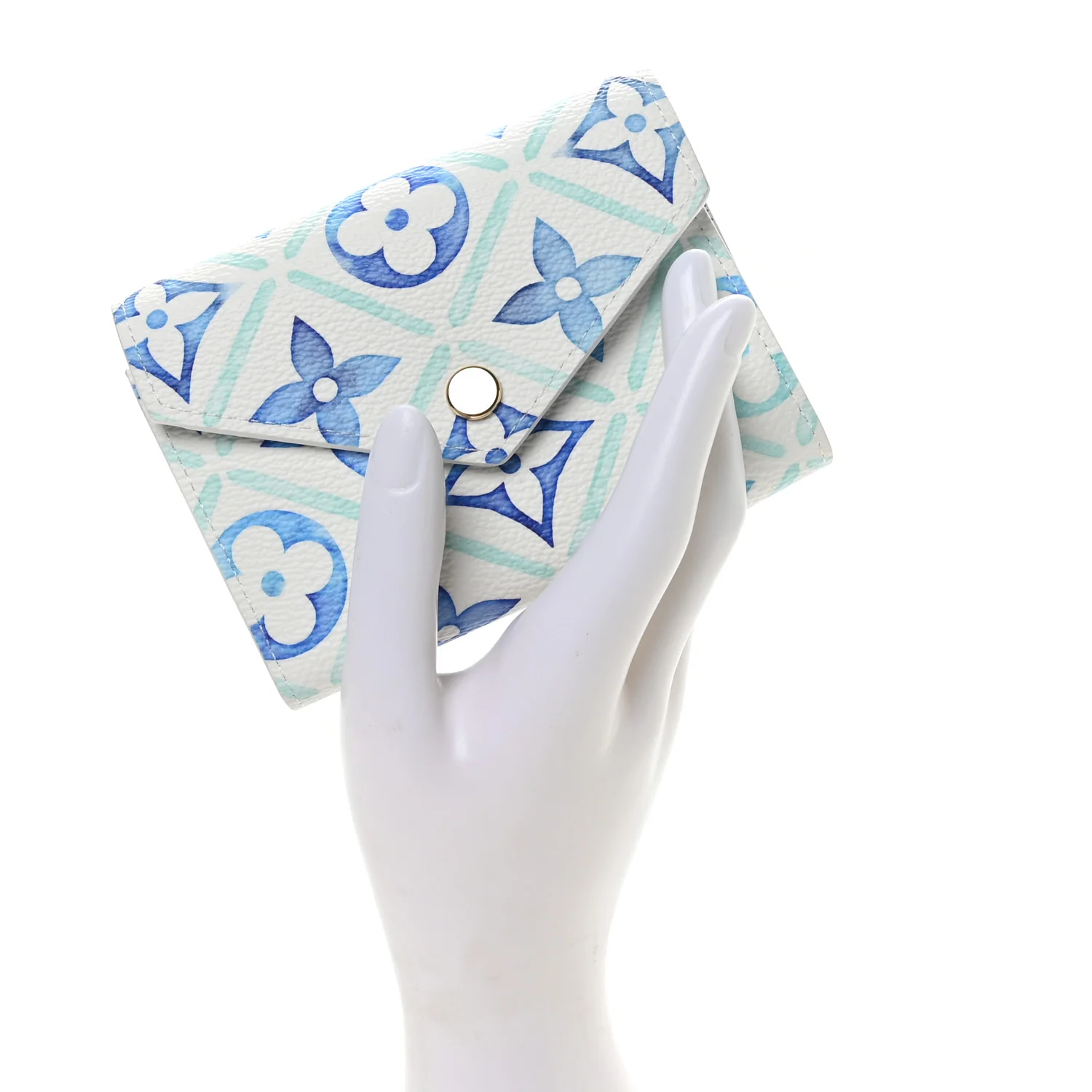 Monogram Tiles By The Pool Victorine Wallet Blue - Image 2