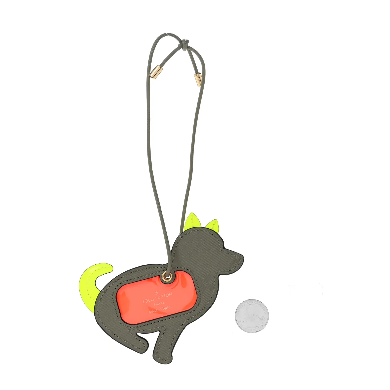 Monogram Titanium Dog Name Tag - Image 2