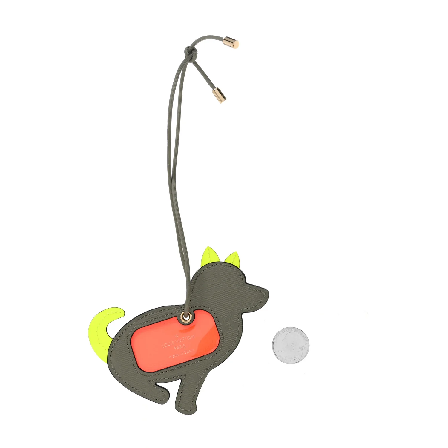 Monogram Titanium Dog Name Tag - Image 2
