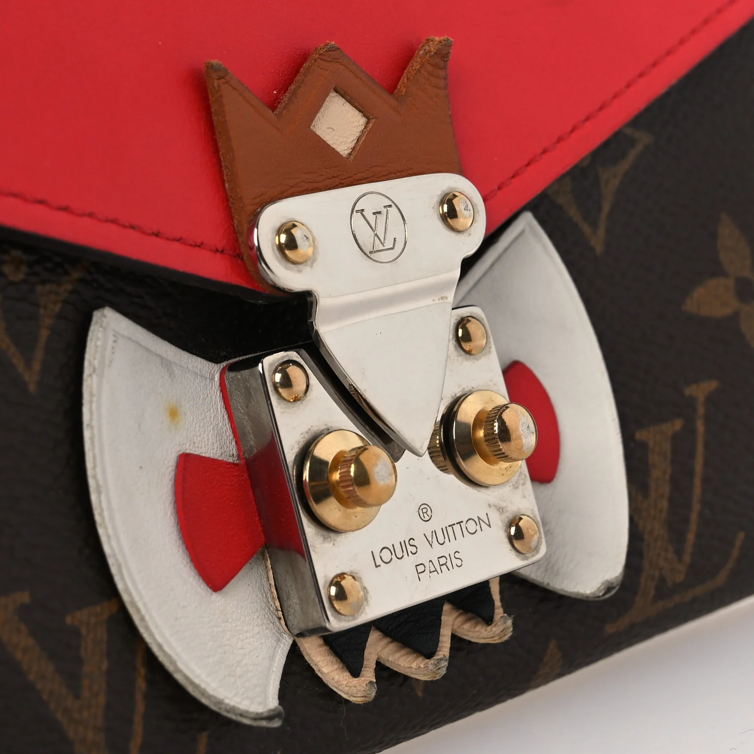 Monogram Tribal Mask Sarah Wallet Rouge - Image 7