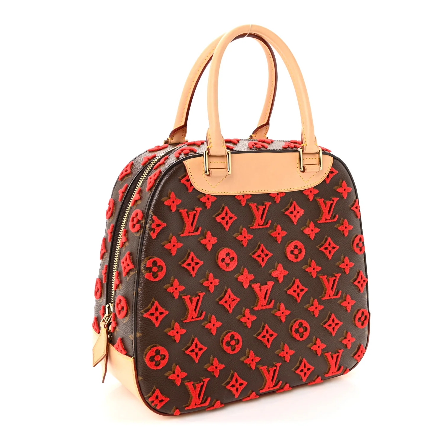 Monogram Tuffetage Deauville Cube Red - Image 5