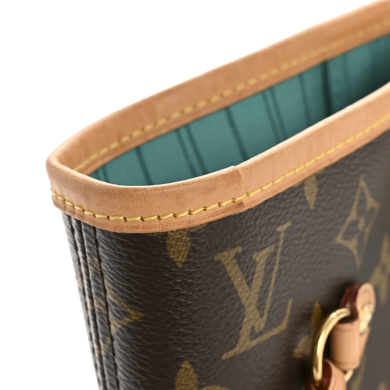 Monogram V Neverfull MM Turquoise - Image 14