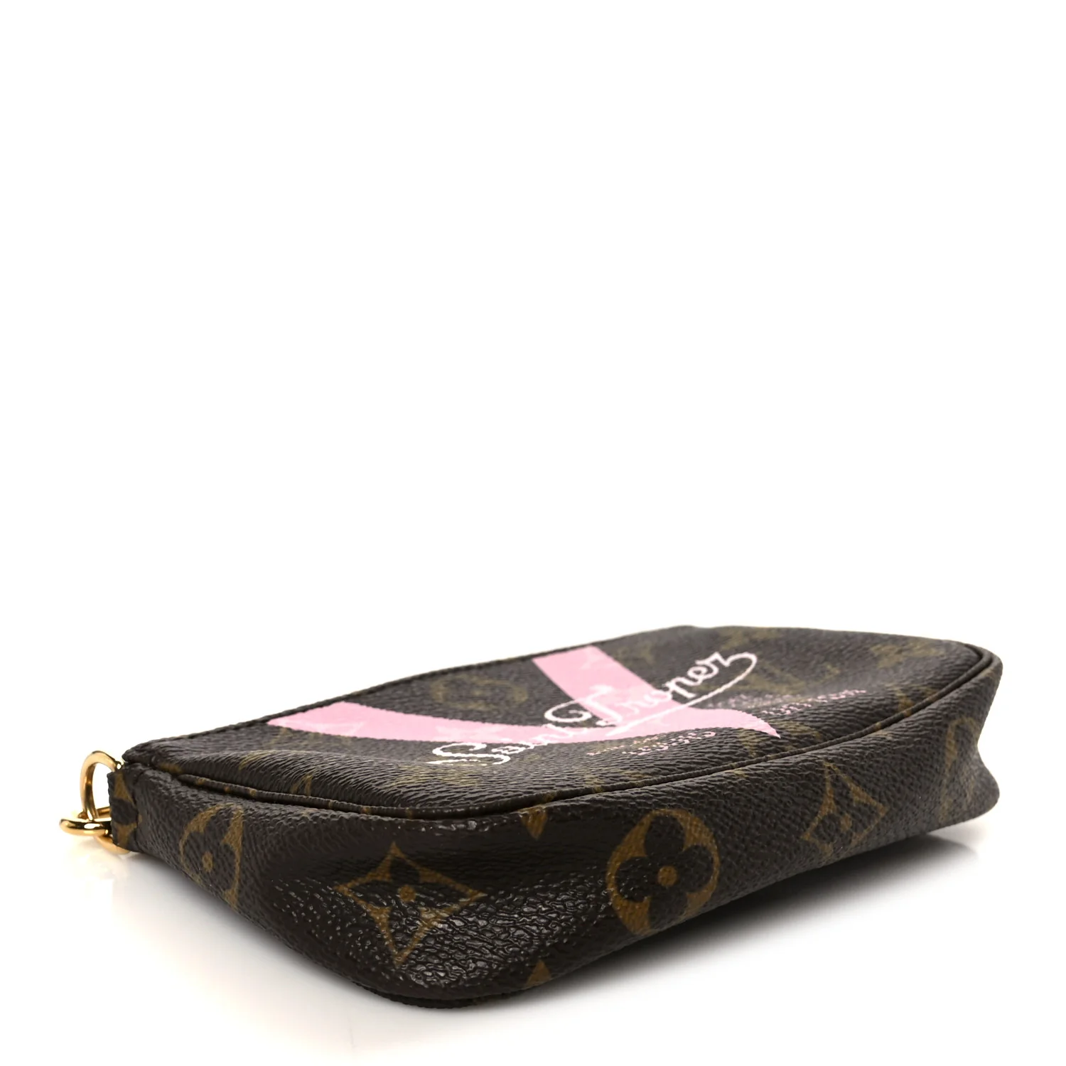 Monogram V Saint Tropez Mini Pochette Accessories Rose Ballerine - Image 4
