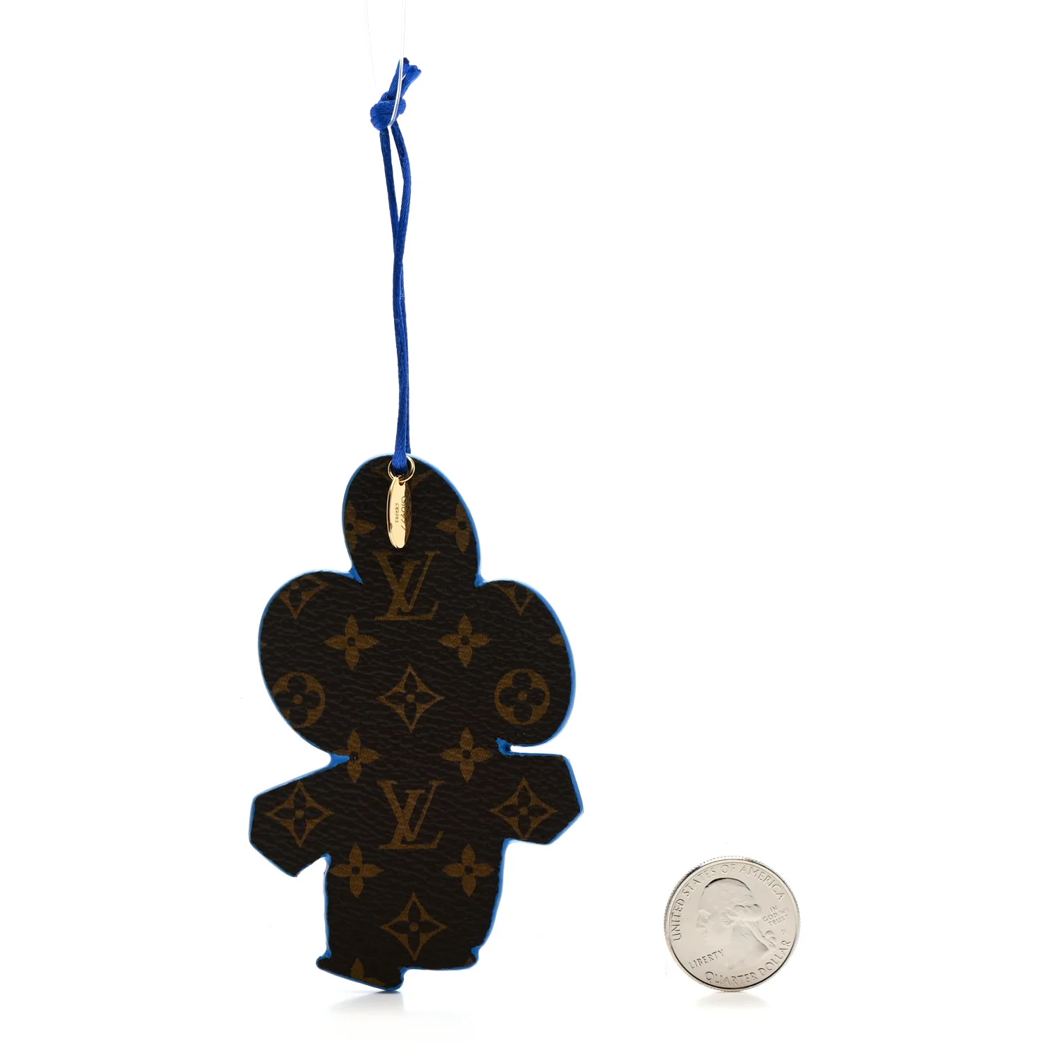 Monogram Vivienne Xmas Ornament Charm Blue - Image 2