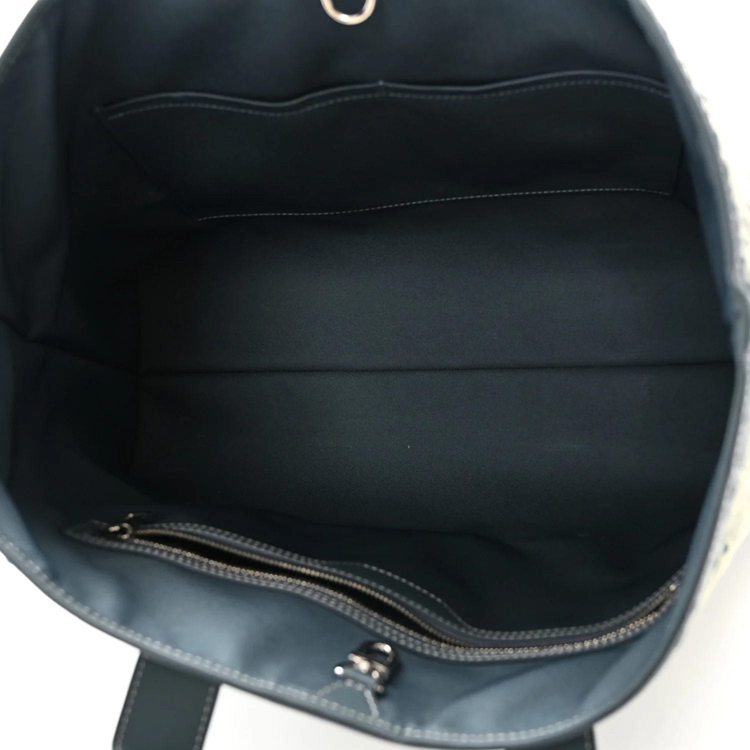 Monogram Washed Denim Weekend Tote NM Blue - Image 5