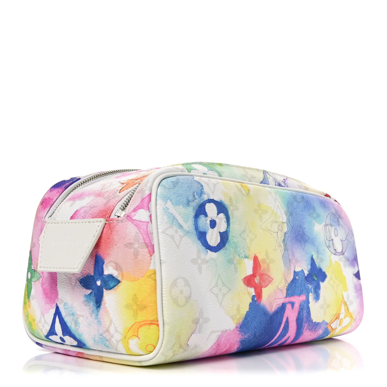 Monogram Watercolor Dopp Kit Toilet Pouch Multicolor - Image 3