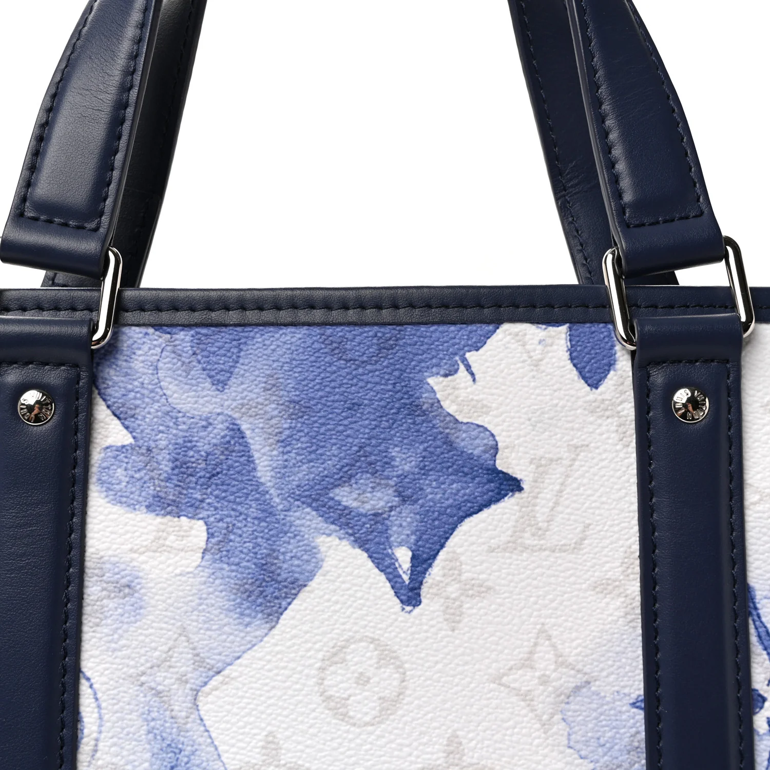 Monogram Watercolor New Tote GM Blue - Image 7