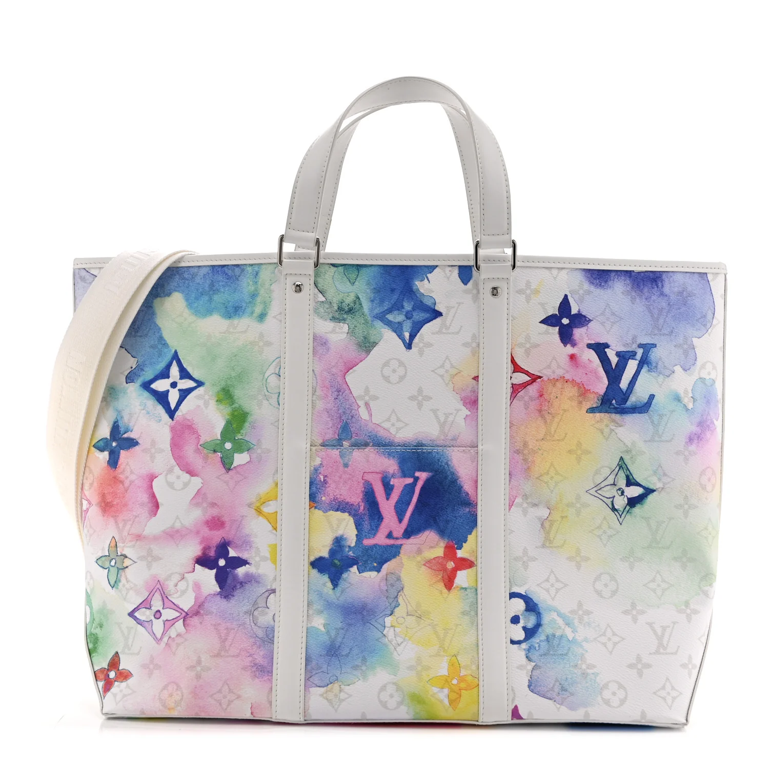 Monogram Watercolor New Tote GM Multicolor