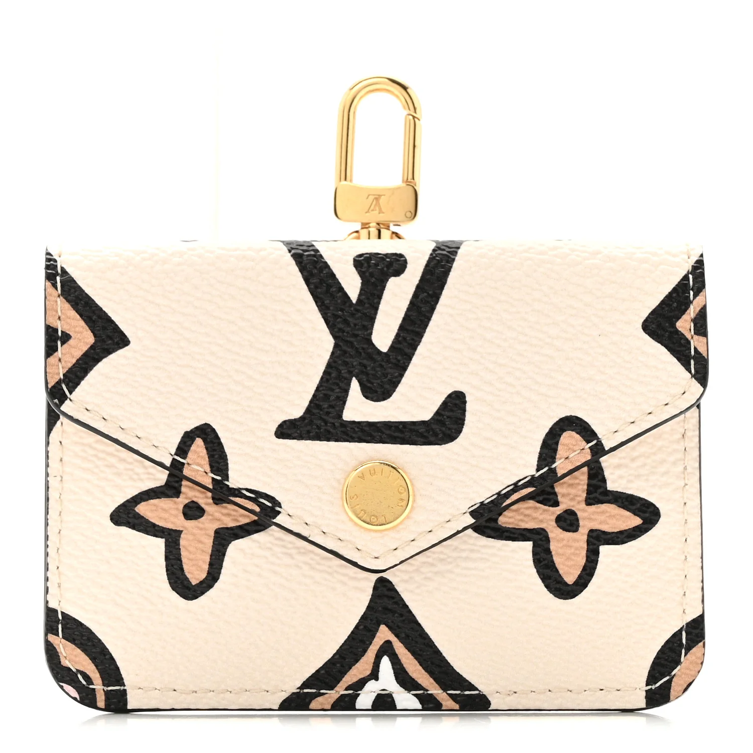 Monogram Wild At Heart Felicie Strap & Go Card Case Arizona Cream