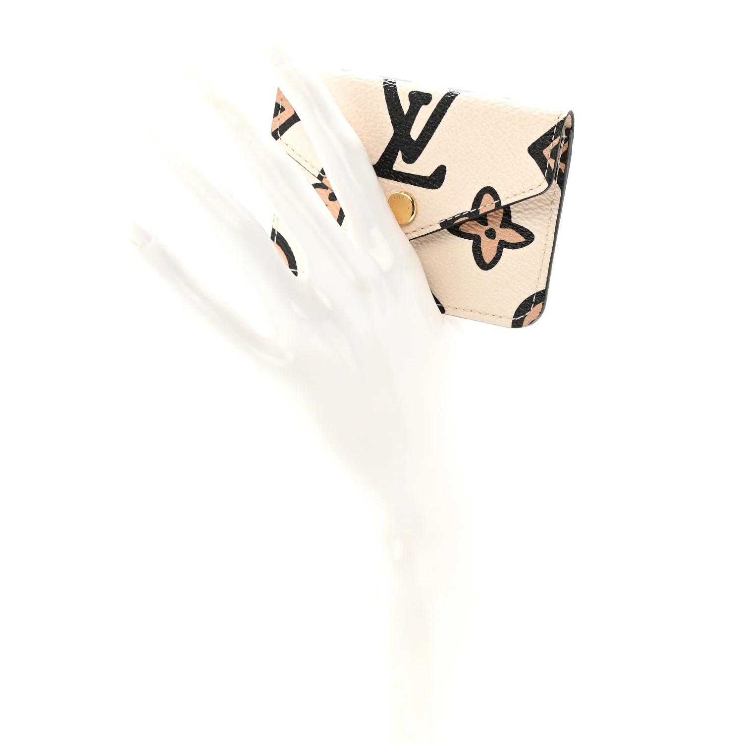 Monogram Wild At Heart Felicie Strap & Go Card Case Arizona Cream - Image 3
